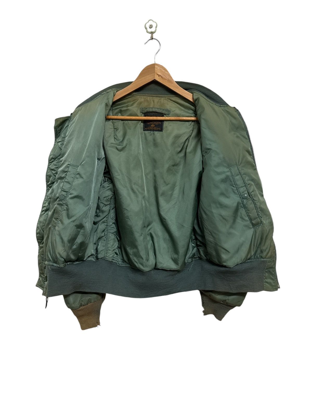 Alpha Industries × Vintage Alpha Industries MA-1 Paint Splatter Design Bomber Jacket Size US M / EU 48-50 / 2 - 8 Thumbnail