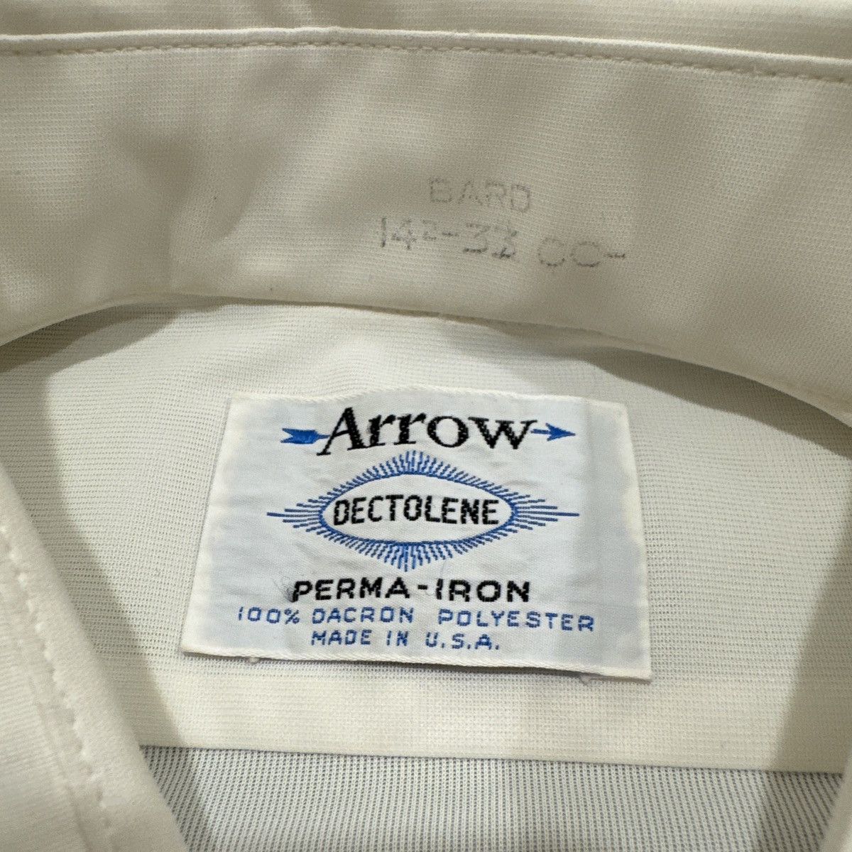 Other 1970’s ARROW DAGGER COLLAR DRESS SHIRT Size 38R - 5 Thumbnail