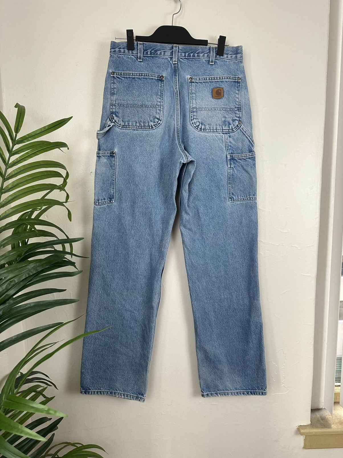 Carhartt (31x33) SICK REWORKED FADED Carhartt Double Knee Pants Size US 31 - 8 Thumbnail