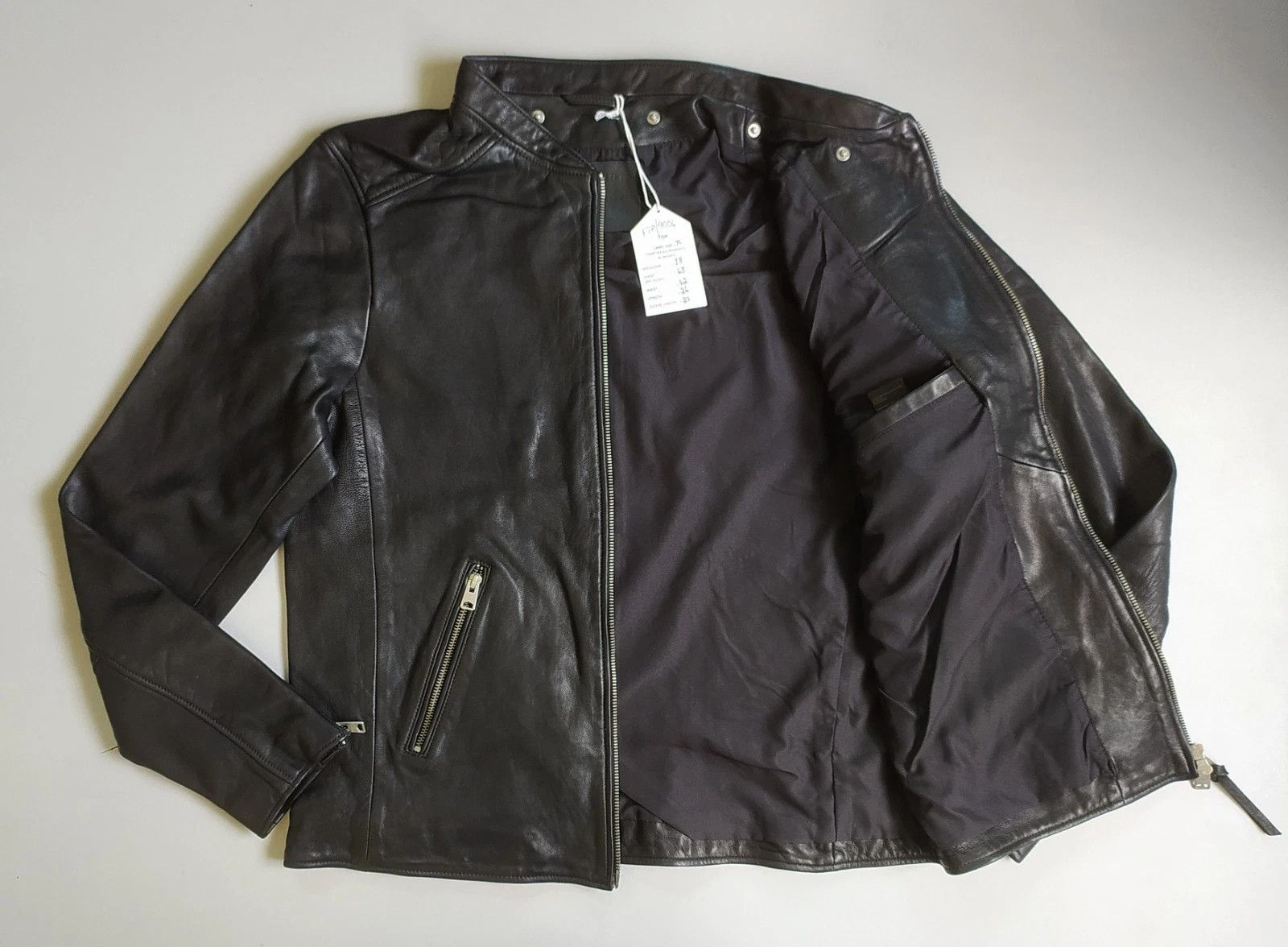 Allsaints Allsaints HARWOOD-Leather jacket Free Shipping FTP/9002 Size US XL / EU 56 / 4 - 3 Thumbnail