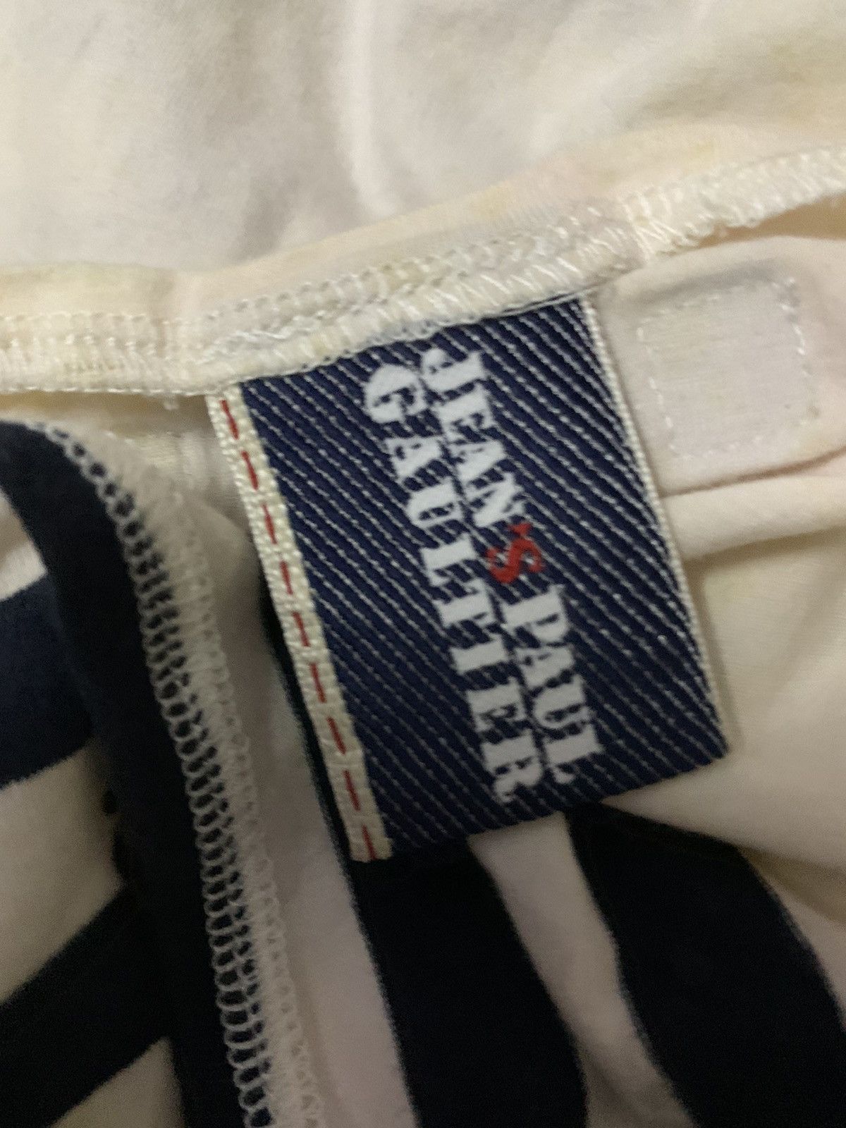 Jean Paul Gaultier 💥Final Drop💥Jean Paul Gaultier Navy Stripe Shirt Size XXS / US 00 / IT 34 - 6 Thumbnail