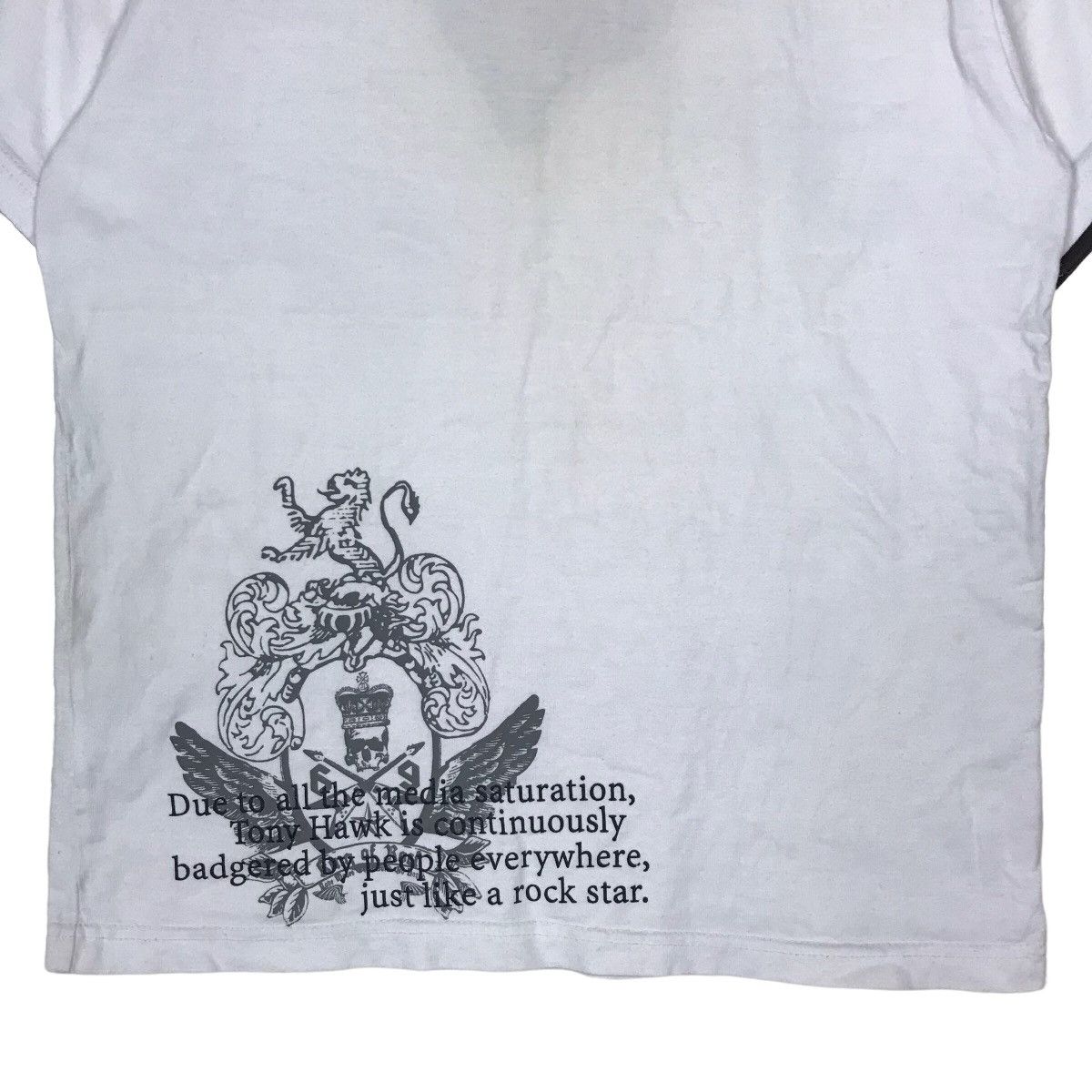 Vintage Tony Hawks Drawstring Neck Skater Tee Shirt