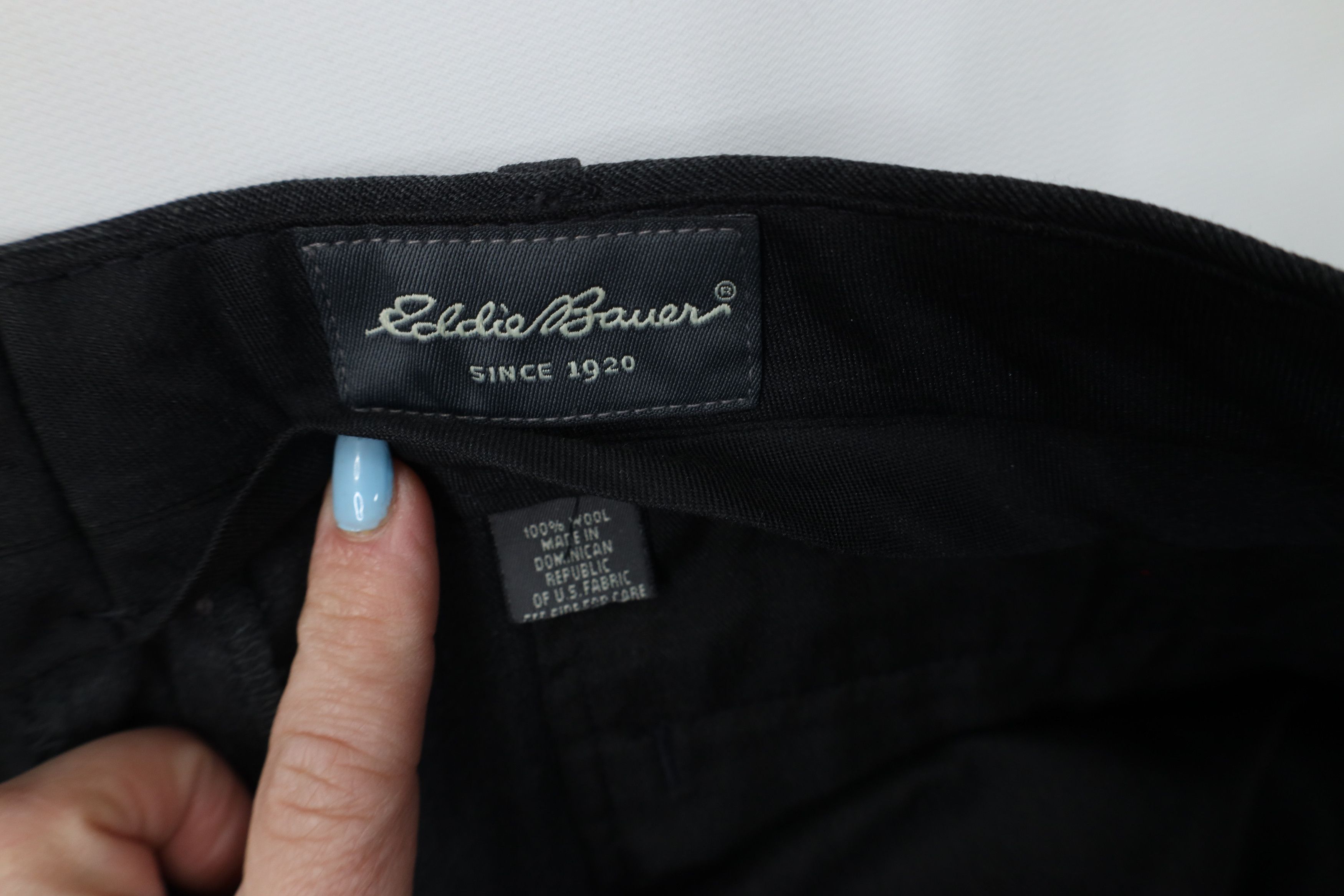 Eddie Bauer Vintage 90s Eddie Bauer Wide Leg Chino Pants Trousers Gray Size US 34 / EU 50 - 7 Thumbnail