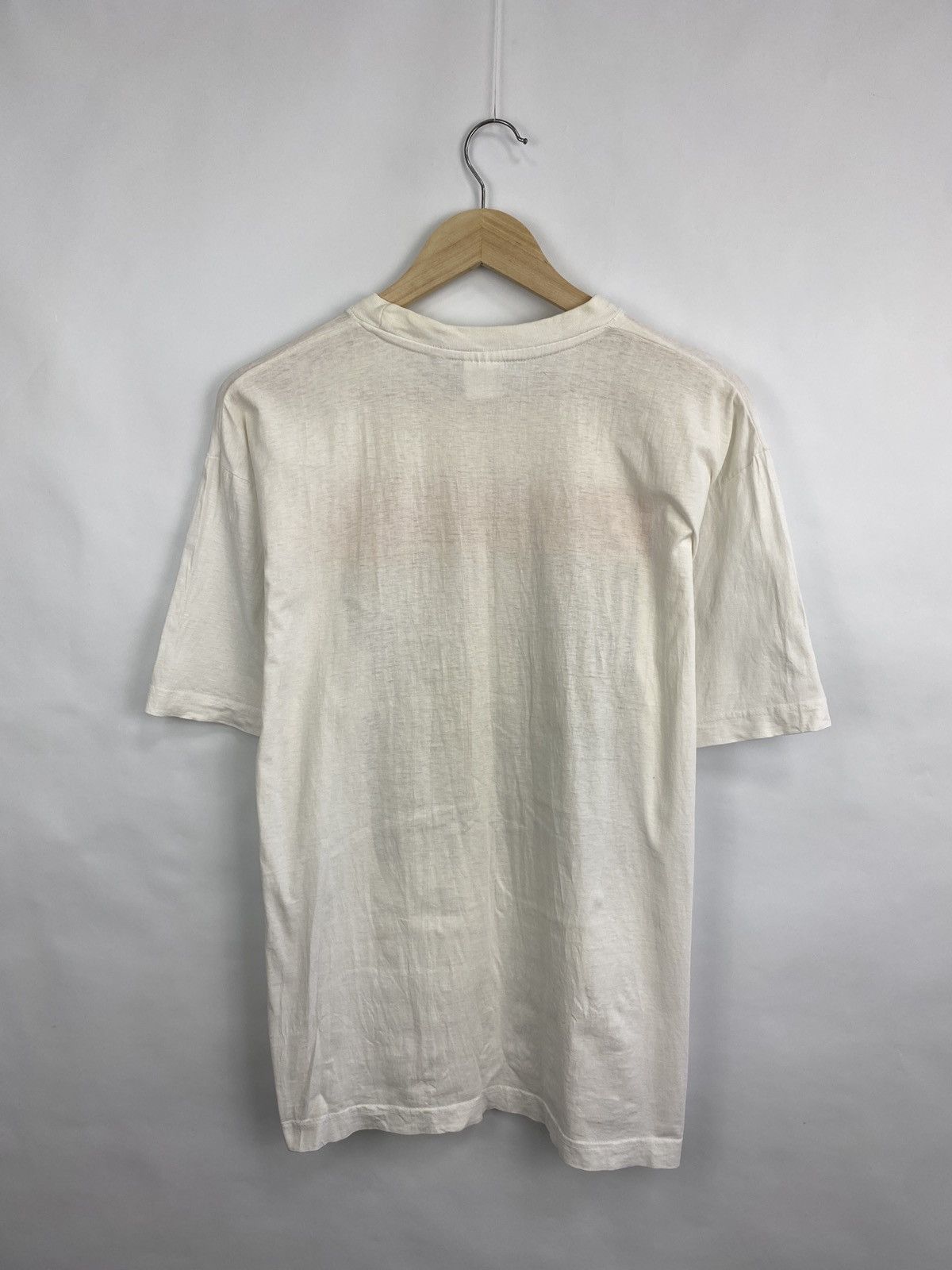 Band Tees × Vintage 🏴󠁧󠁢󠁥󠁮󠁧󠁿 Vintage 90s Status Quo Radio News Don’t Stop T-Shirt Retro Size US L / EU 52-54 / 3 - 8 Thumbnail