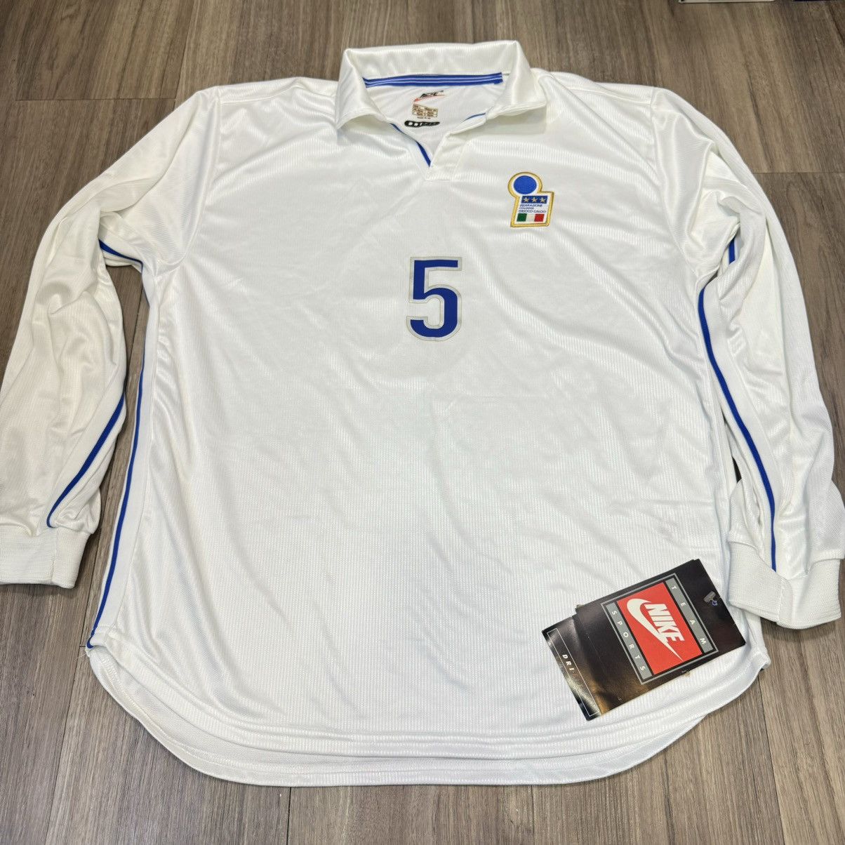 Nike Italy 97/98 player issue longsleeves away shirt #5 (bnwt) Size US L / EU 52-54 / 3 - 1 Thumbnail