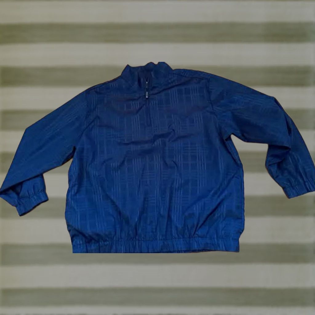 PGA Tour PGA TOUR Windbreaker Jacket 2XL Striped Nylon 1/4 Zip Blue Men Sports Golf Size US XXL / EU 58 / 5 - 1 Thumbnail