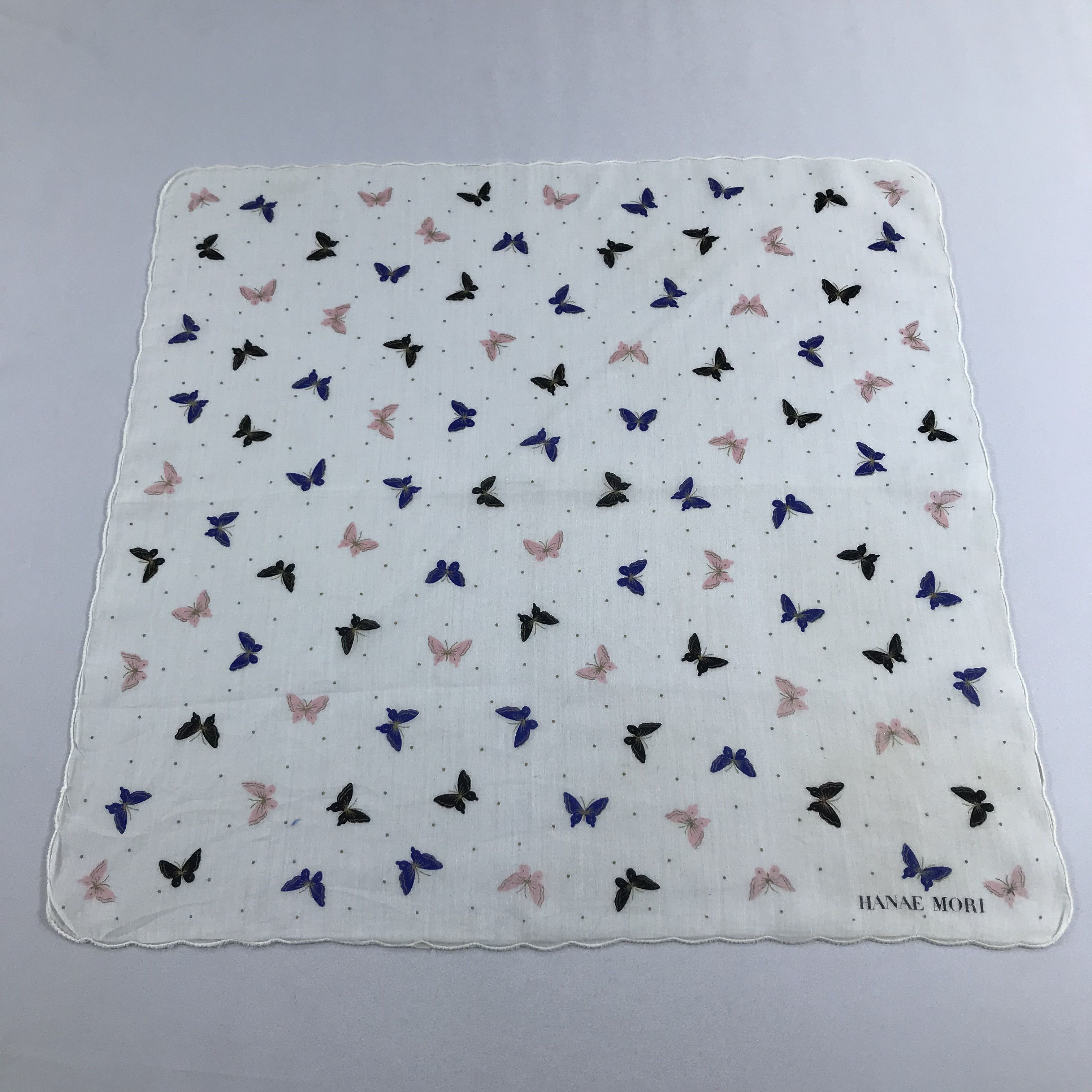 Hanae Mori Hanae Mori Handkerchief Neckerchief Bandana H1104 Size ONE SIZE - 2 Thumbnail