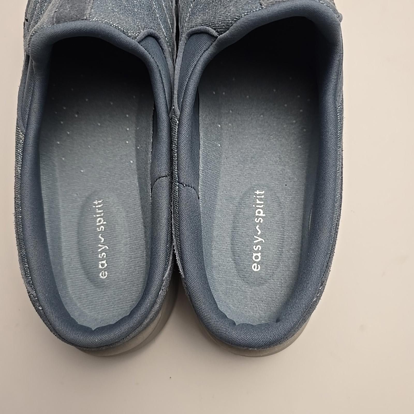 Other Easy Spirit Traveltime Clogs Blue Metallic Shimmer Size 12M Size US 12 / IT 42 - 10 Thumbnail