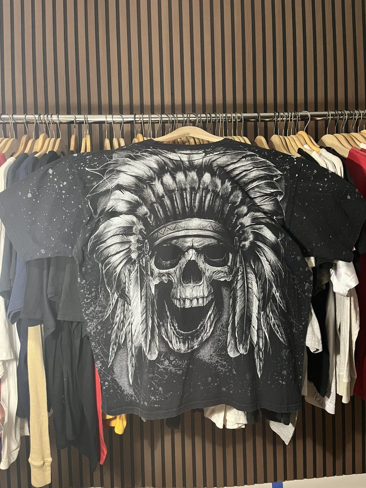 Other Mazatlan, Mexico Y2K Apache Skull AOP Size US XXL / EU 58 / 5 - 2 Thumbnail