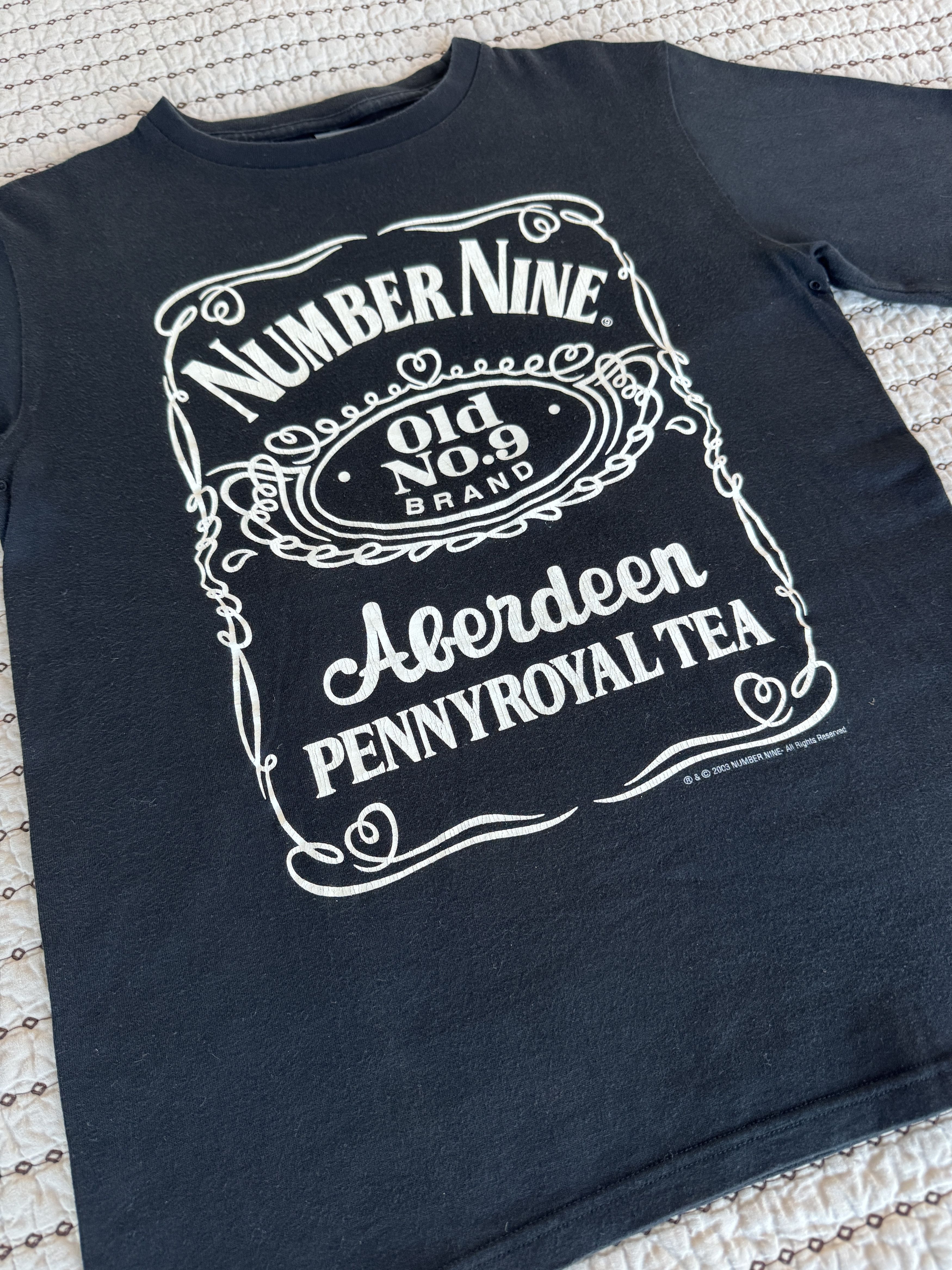 Number (N)ine NUMBER (N)INE PENNYROYAL TEA JACK DANIELS T-SHIRT BLACK SZ 3 Size US L / EU 52-54 / 3 - 3 Thumbnail