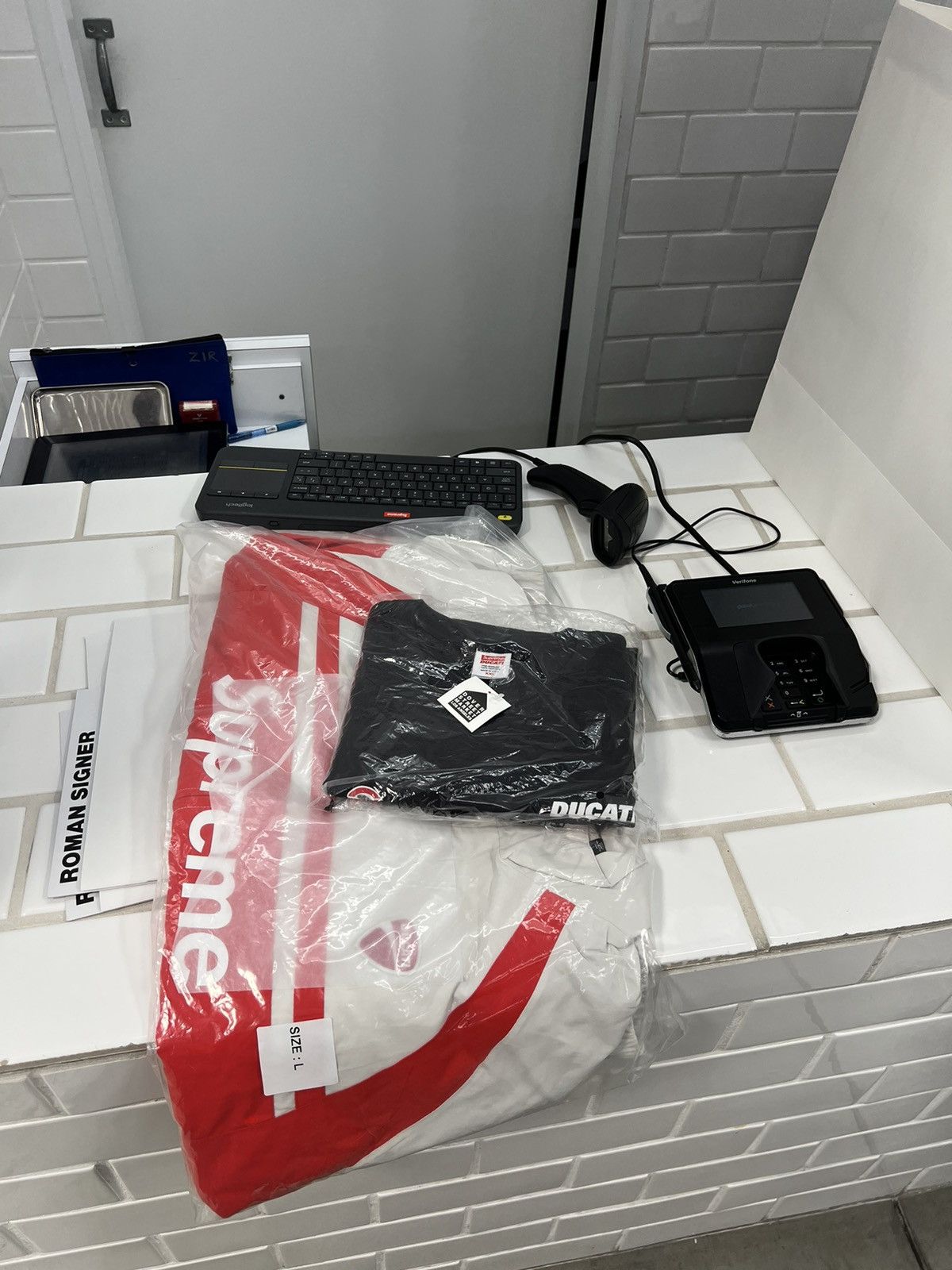 Ducati × Supreme Supreme Ducati logos tee Size US L / EU 52-54 / 3 - 4 Thumbnail