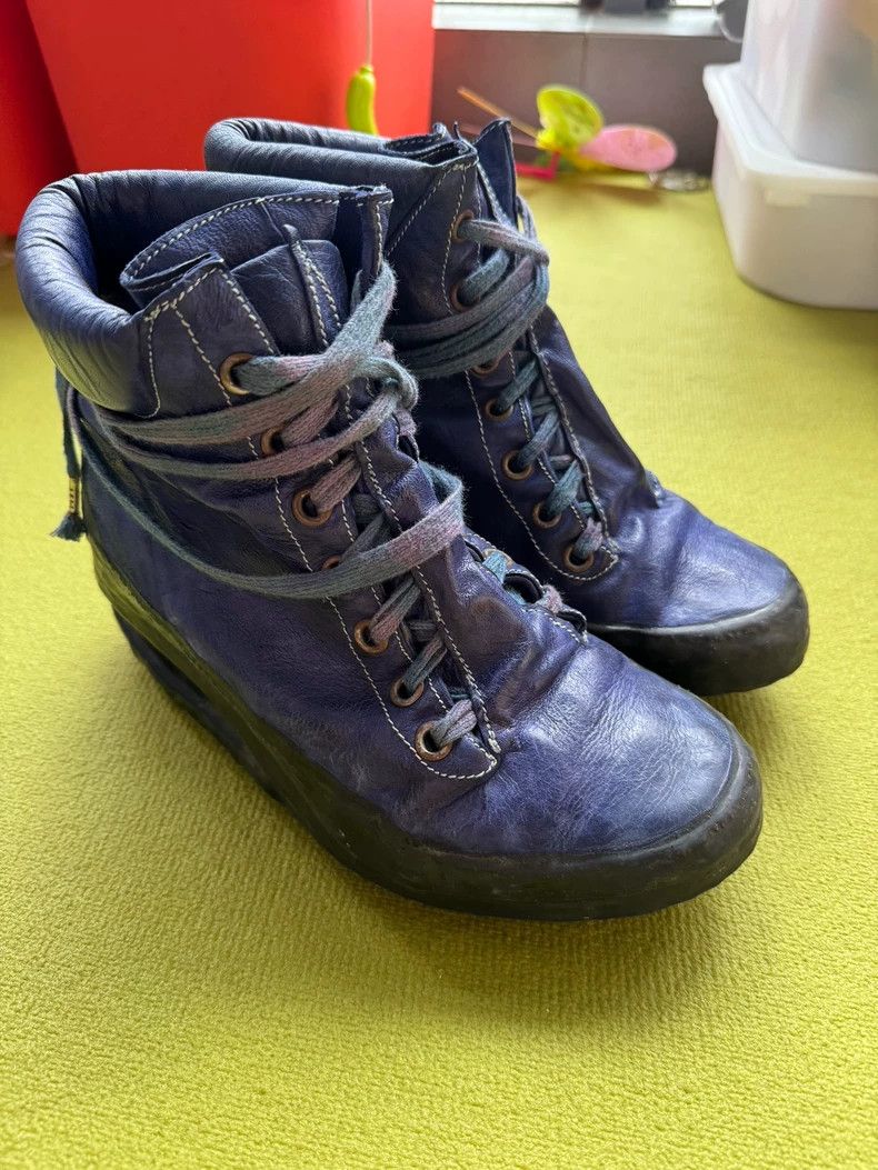 Carol Christian Poell Carol Christian Poell CCP Purple Leather Hi-Top Sneakers - dmc Size US 5 / EU 37 - 1 Thumbnail