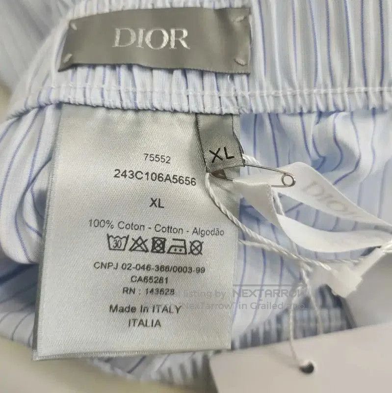 Dior Dior Summer Light Blue Striped Shorts . Size 35" - 4 Thumbnail