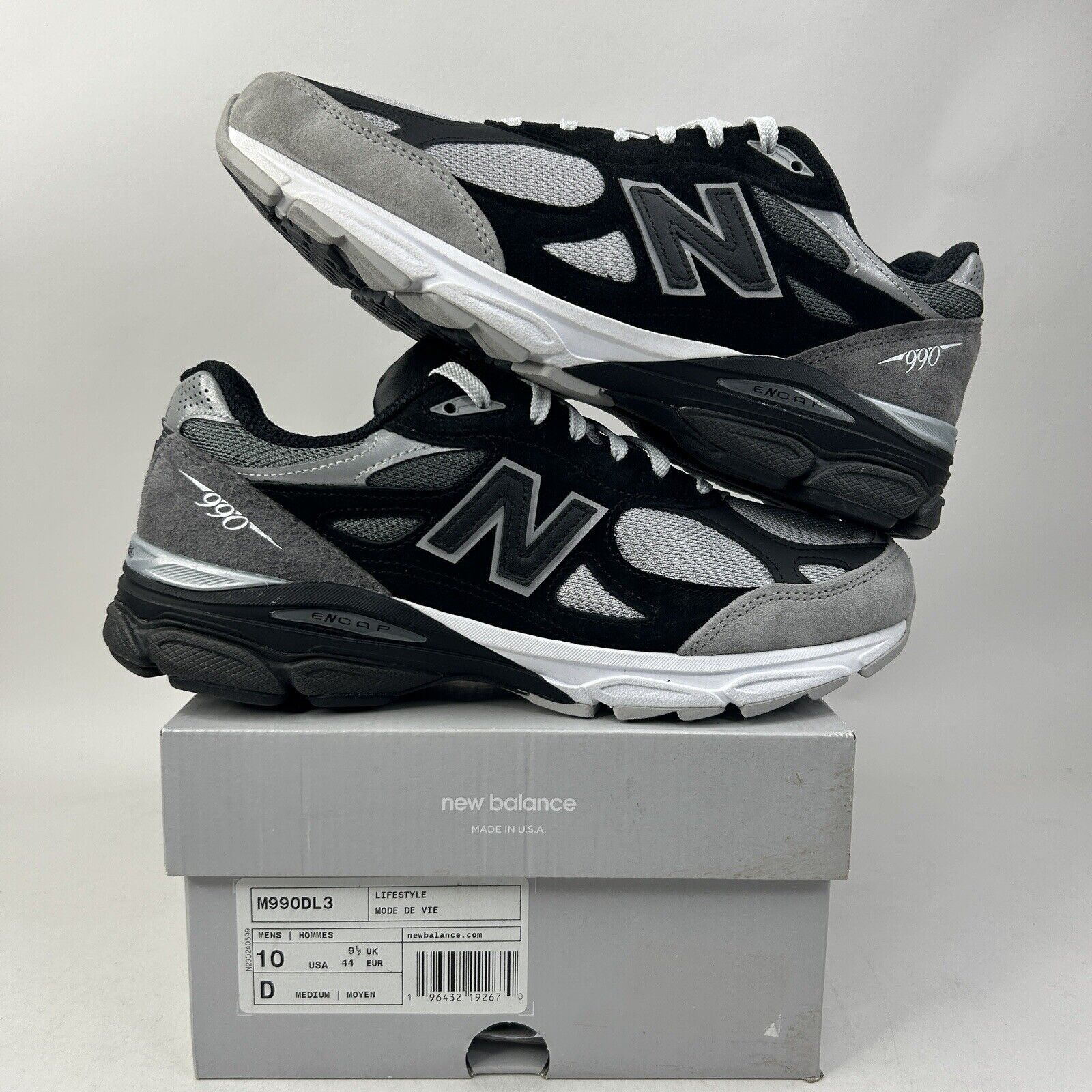 New Balance New Balance 990v3 X DTLR “Greyscale” 2024 Size US 10 / EU 43 - 1 Thumbnail
