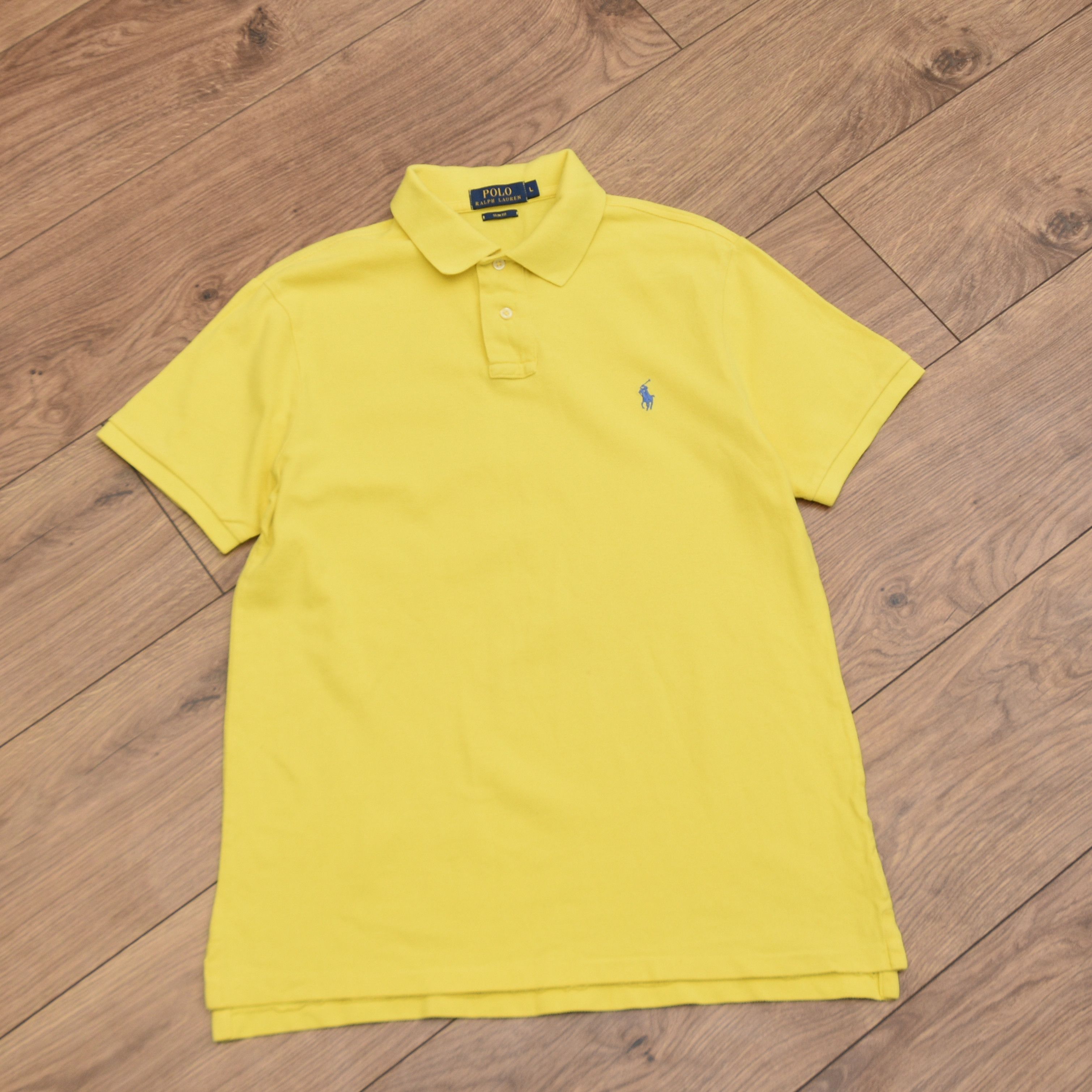 Polo Ralph Lauren Polo Ralph Lauren Slim Fit Mesh Polo Shirt Yellow Size L Size US L / EU 52-54 / 3 - 6 Thumbnail