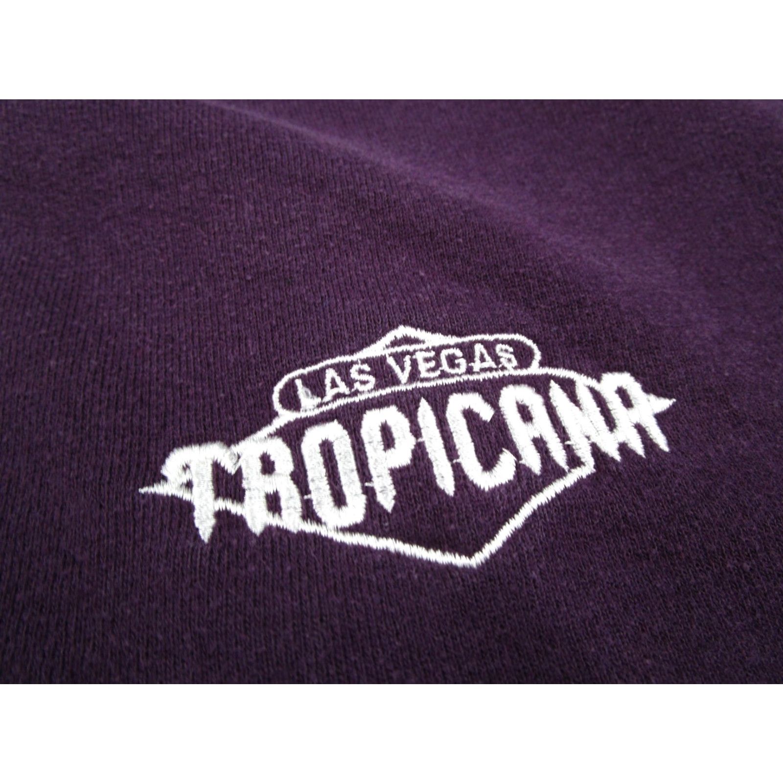 Jerzees VINTAGE Jerzees Sweatshirt Mens 2XL Purple Tropicana Las Vegas Super Sweats USA Sweatshirt Purple Las Vegas Tropicana Embroidered Logo 2XL Mens Size US XXL / EU 58 / 5 - 2 Thumbnail