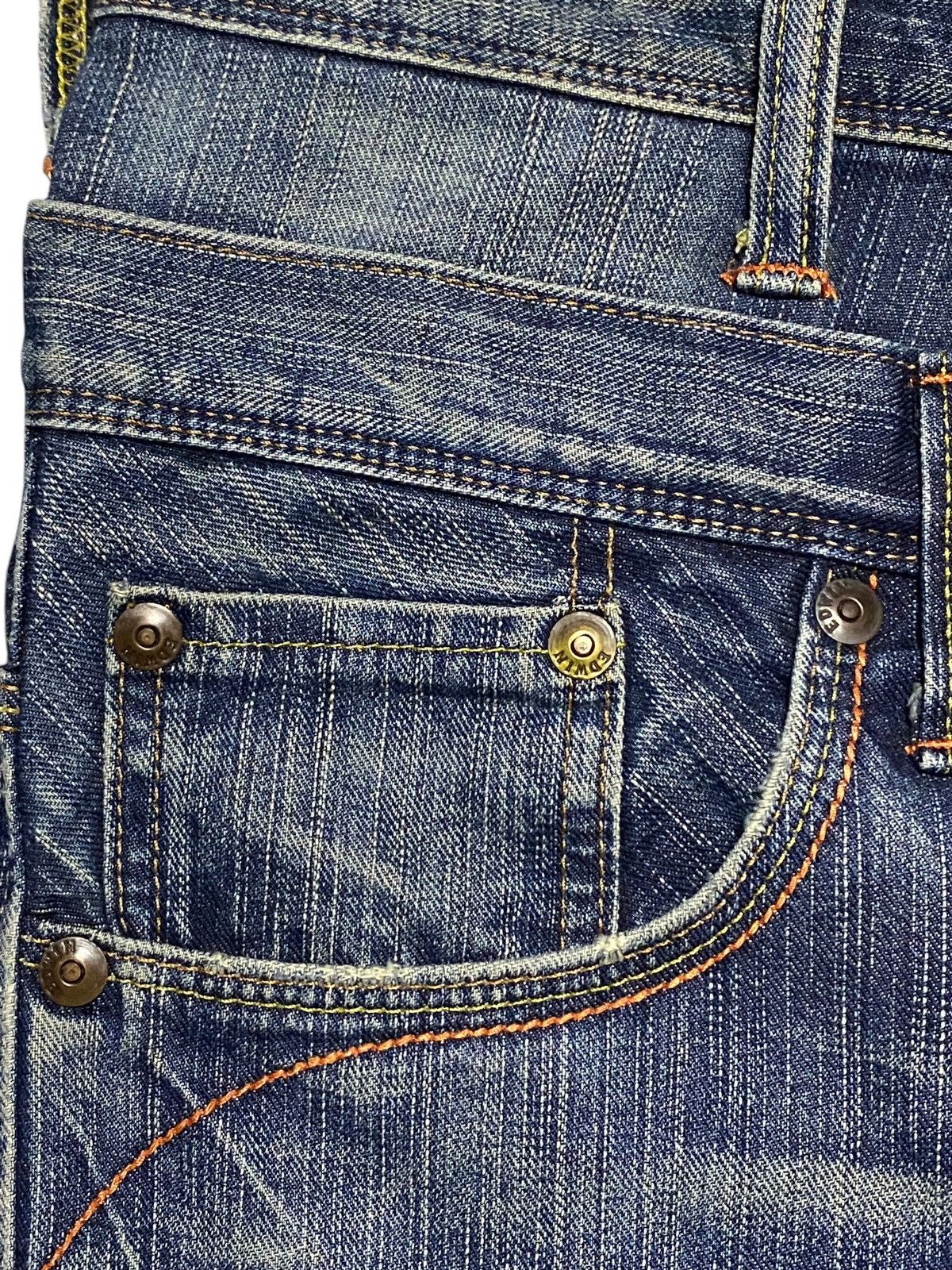 Edwin Japanese Brand Edwin XVS Double Waist Rare Style Jeans Size US 32 / EU 48 - 12 Thumbnail