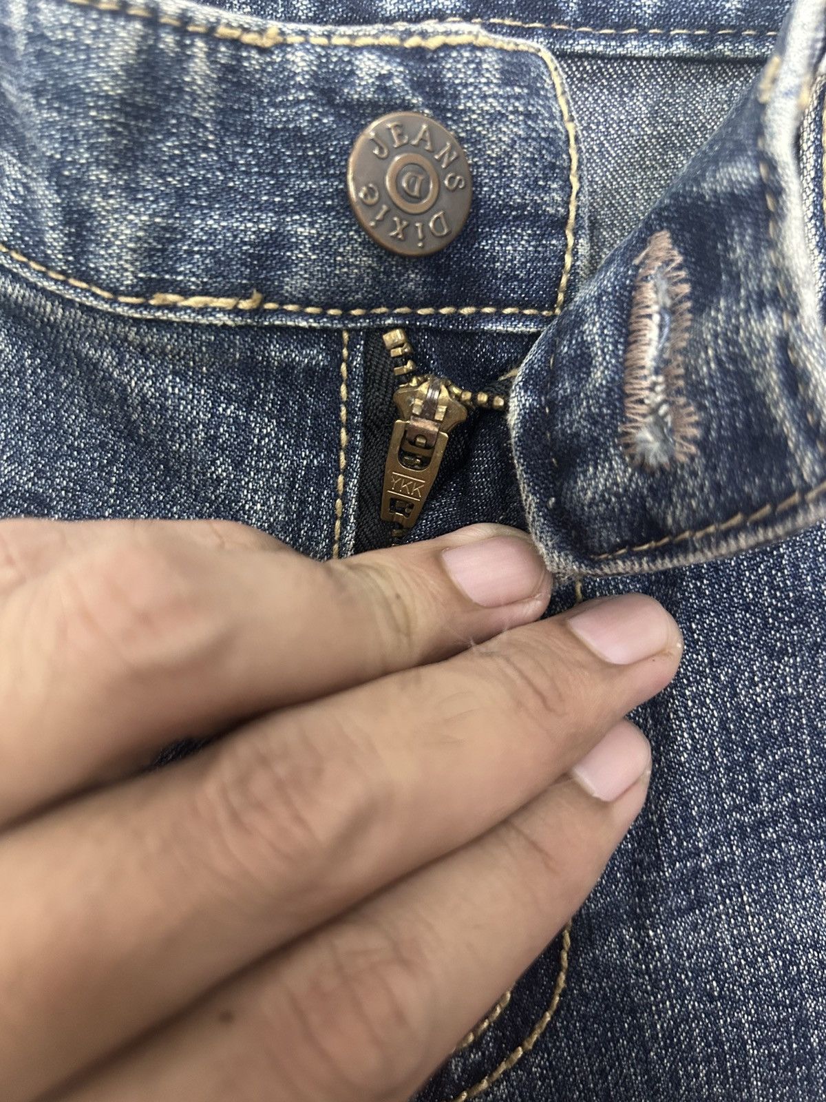 Japanese Brand × Vintage Vintage Japanese DIXIE JEANS Dragon Flare Denim Size US 30 / EU 46 - 14 Thumbnail