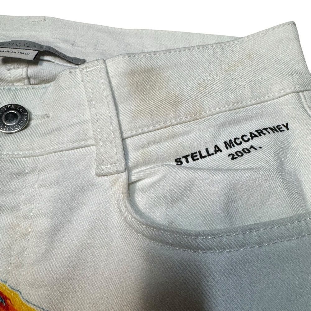 Stella McCartney Stella McCartney Mid Rise Marble Print White Jeans Made In Size 24" / US 00 / IT 34 - 6 Thumbnail