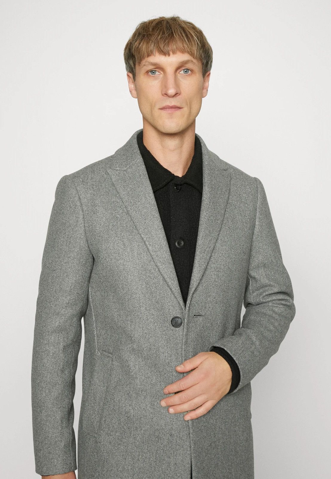 Other !DS! AW23 Isaac Dewhirst Gray Wool Coat Size US M / EU 48-50 / 2 - 6 Thumbnail