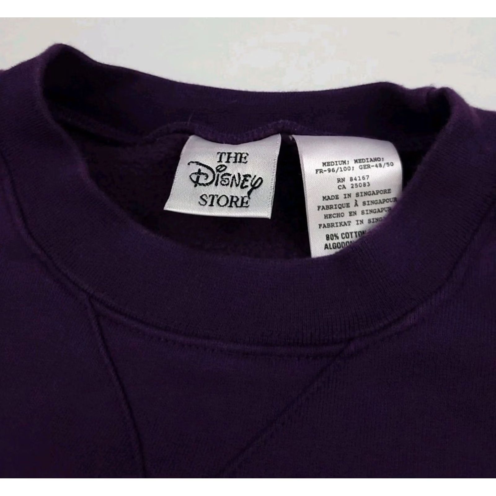 Disney VINTAGE Disney Seven Dwarfs Embroidered Sweatshirt Crew Neck Purple M Unisex Adults 90s Snow White USA Size US M / EU 48-50 / 2 - 6 Thumbnail