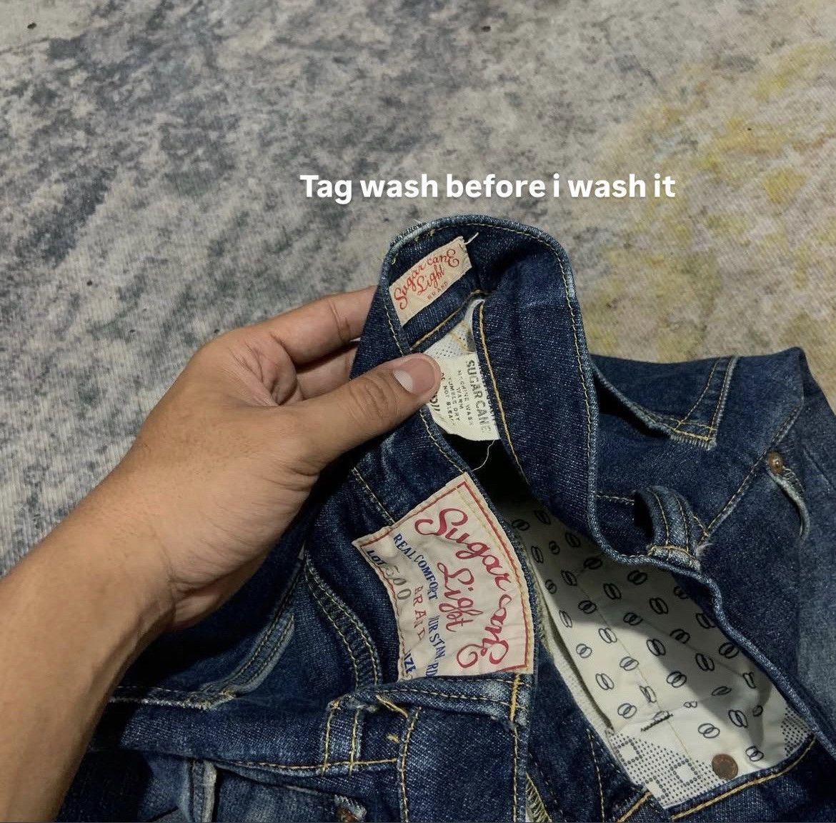 Sugar Cane Vintage Sugar Cane W32 Light Distressed Denim Jeans Pants Size US 31 - 22 Thumbnail