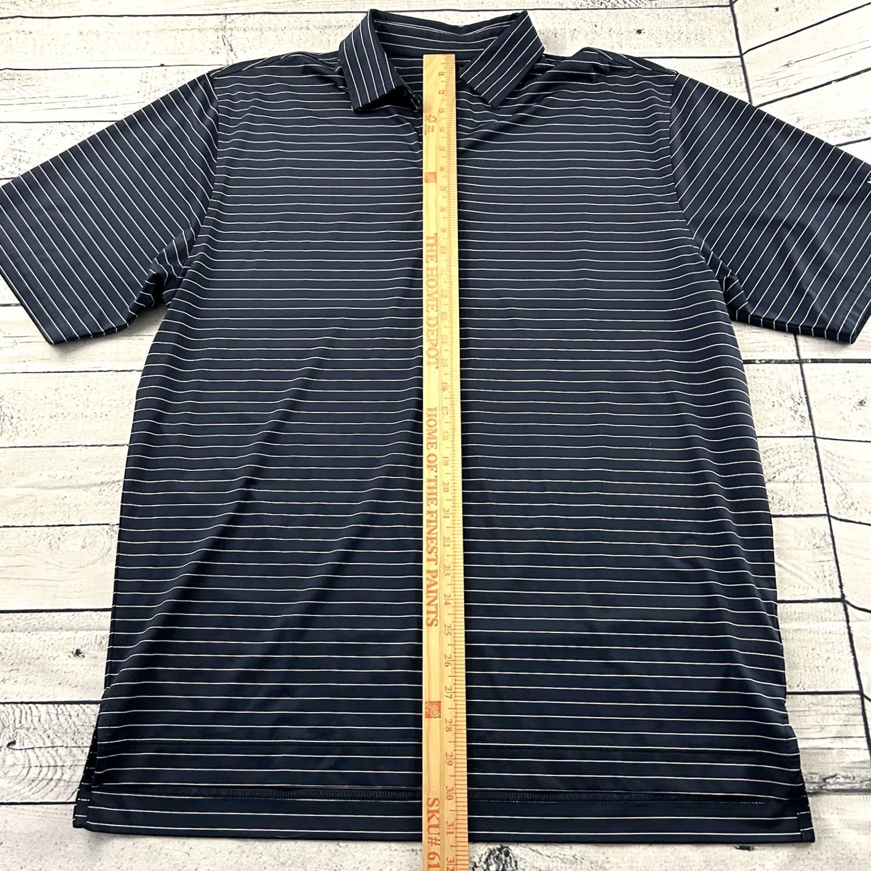 Footjoy FootJoy Striped Short Sleeve Polo Shirt Men's Large Blue Haliburton Size US L / EU 52-54 / 3 - 4 Thumbnail