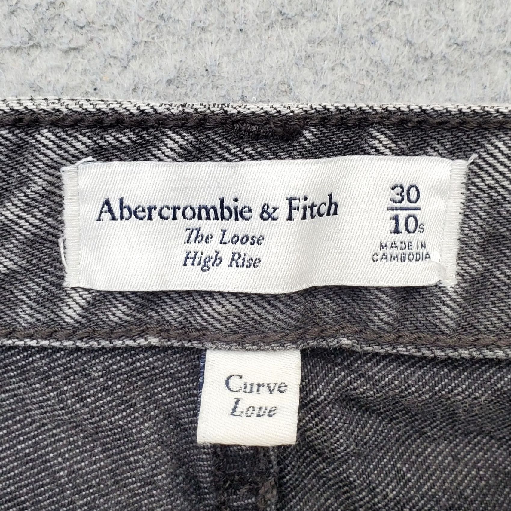 Abercrombie & Fitch Abercrombie & Fitch Curve Love Jeans Women's 10S Gray Denim The Loose High Rise Shirt Jeans? Size 32" / US 10 / IT 46 - 7 Thumbnail