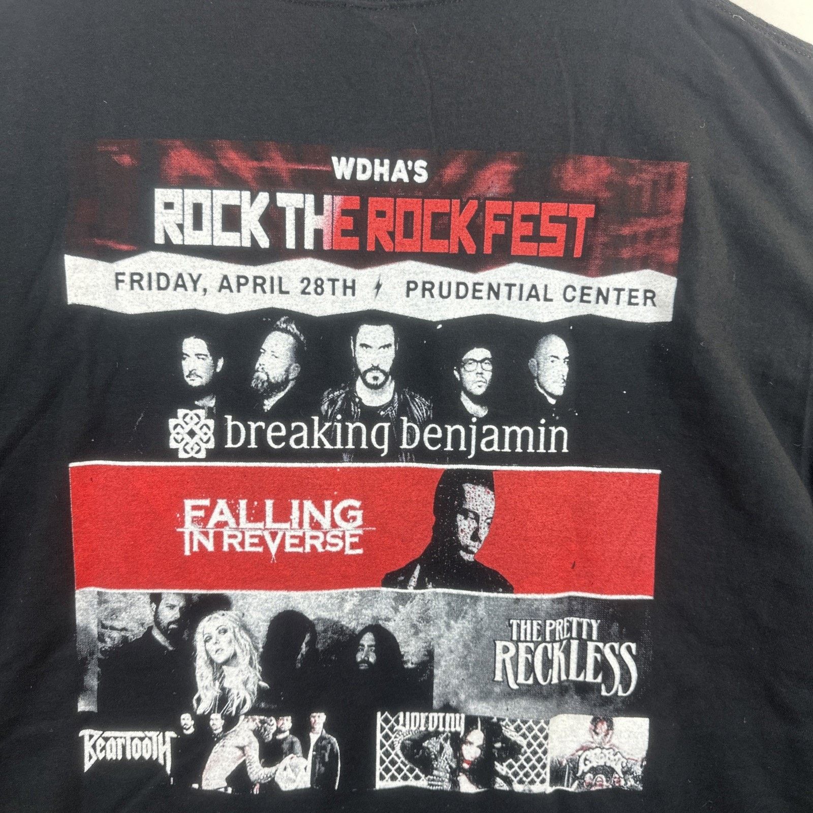Fruit Of The Loom Breaking Benjamin Falling In Reverse Band T Shirt 2023 3 XL Size US XXL / EU 58 / 5 - 8 Thumbnail