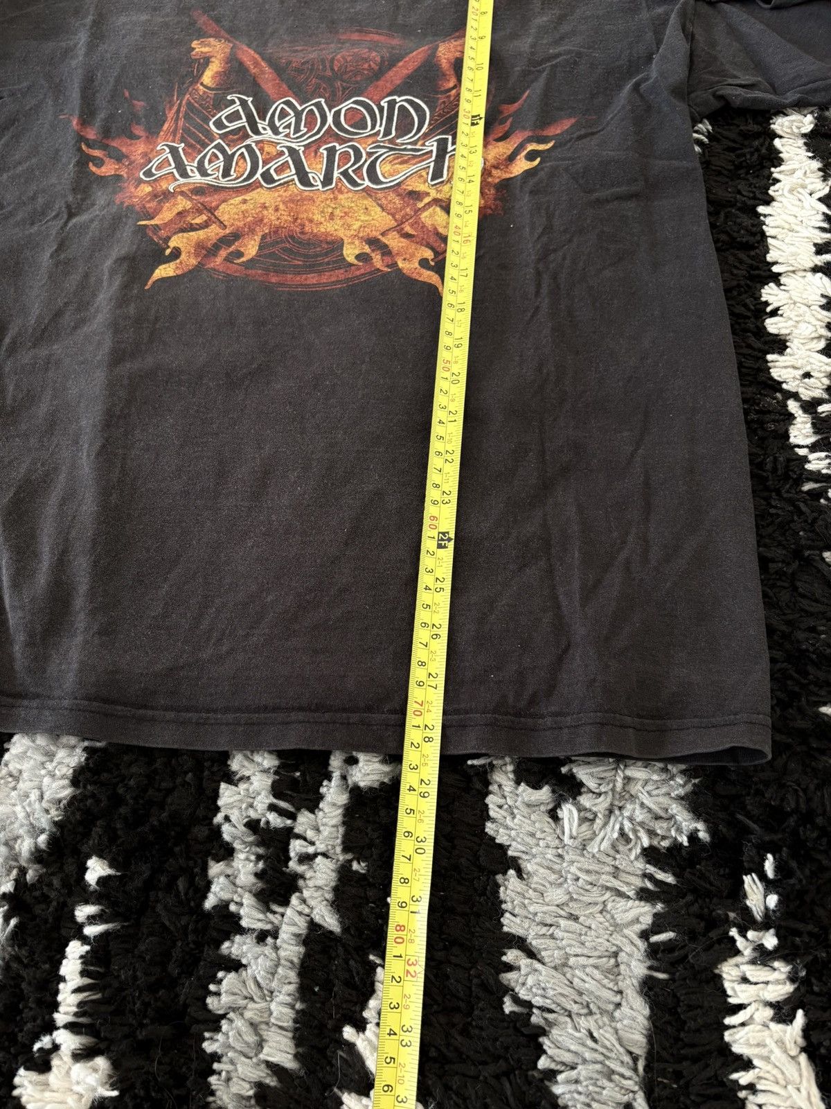 Band Tees Amon Amarth long sleeve washed band tee Size US XL / EU 56 / 4 - 6 Thumbnail