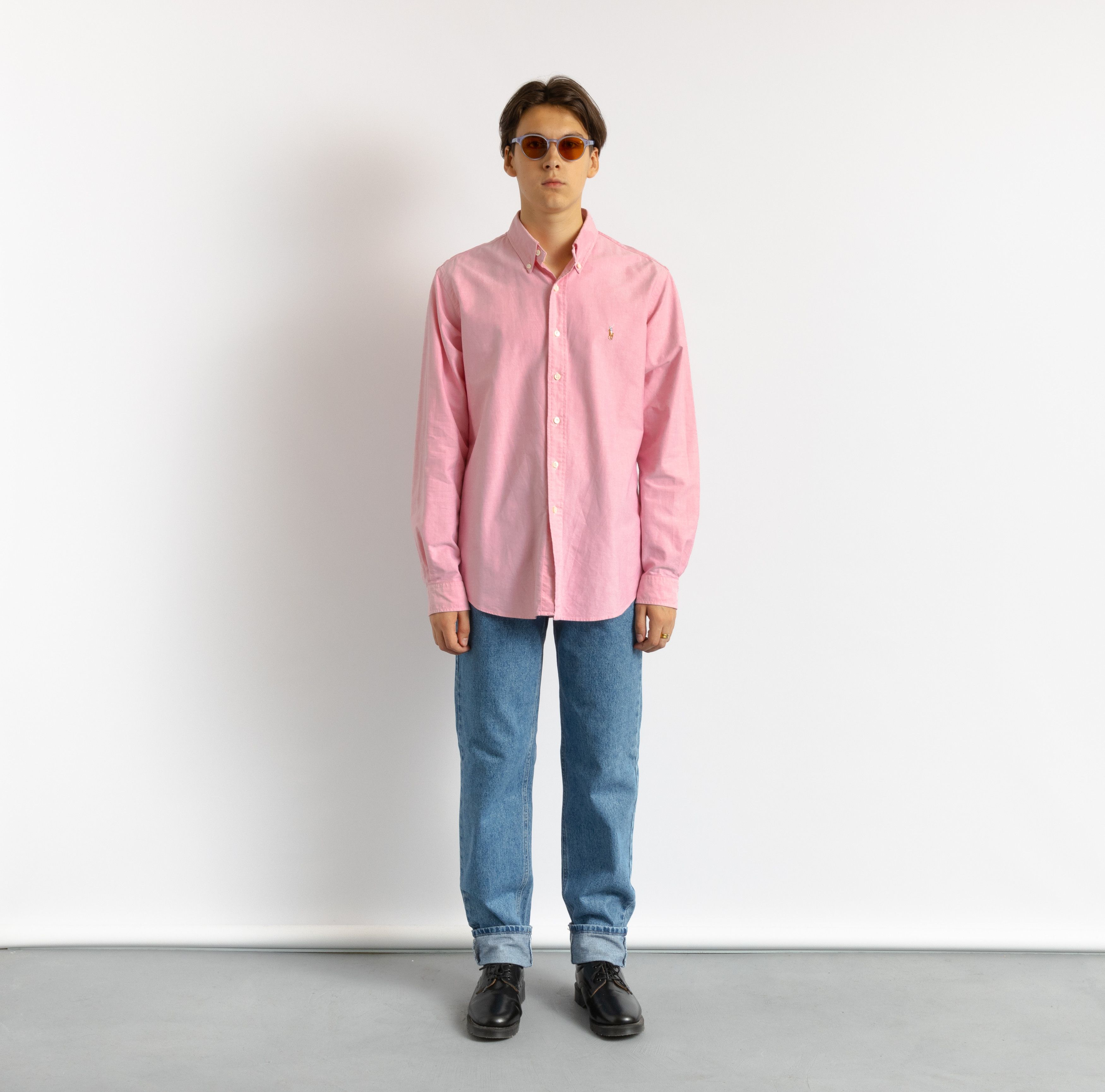Ralph Lauren Man Ralph Lauren Blue Label Pink Regular Shirt 8738 Size US M / EU 48-50 / 2 - 1 Thumbnail