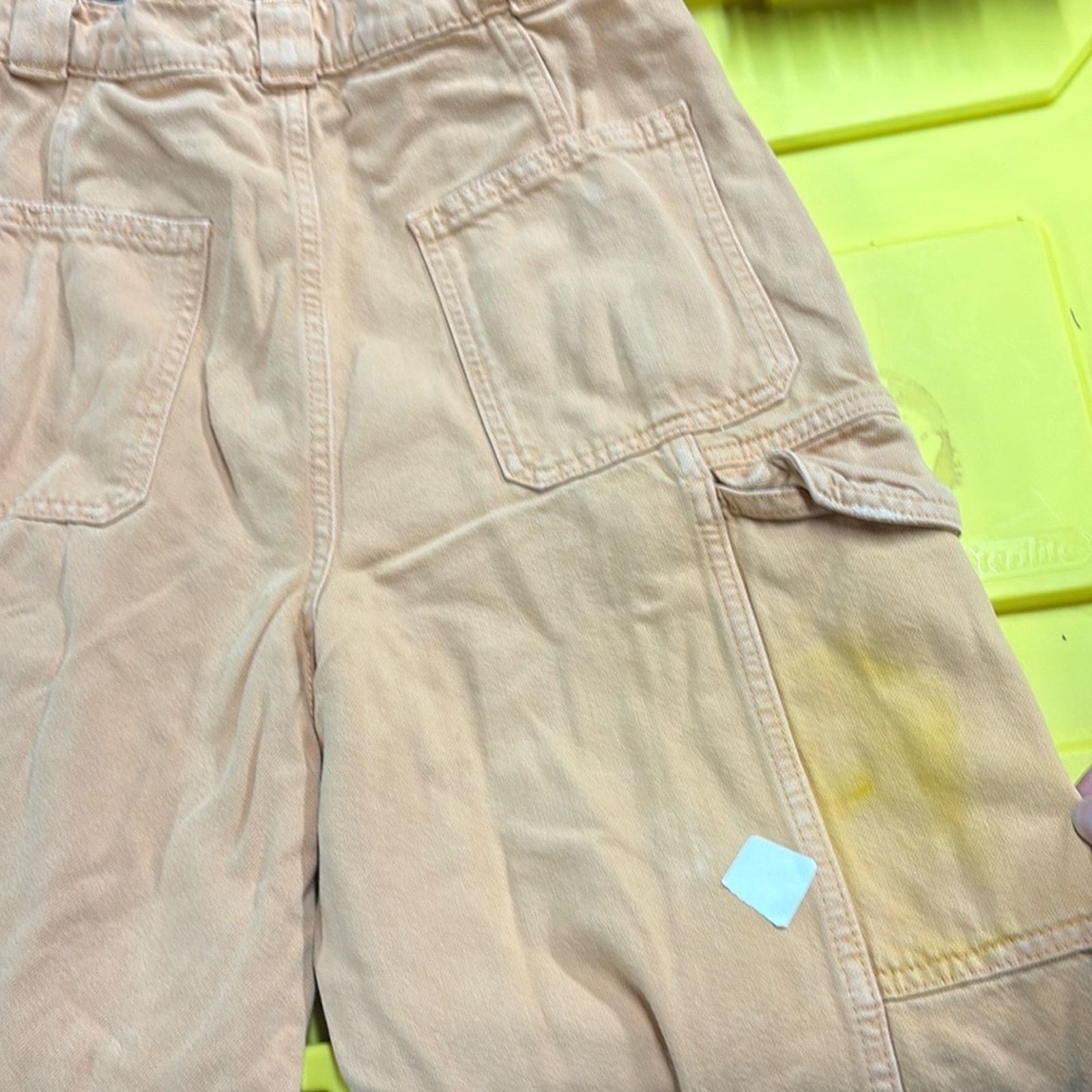 Hudson RTR sz 27 / 4 Hudson Orange Cargo Pants high rise creamsicle Size 27" / US 4 / IT 40 - 5 Thumbnail