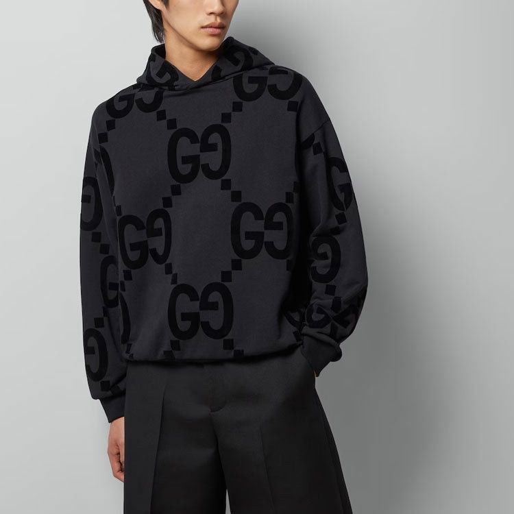 Gucci o1loc1c0925 768499 GG Flocked Print Fleece Sweatshirt Size US S / EU 44-46 / 1 - 3 Thumbnail