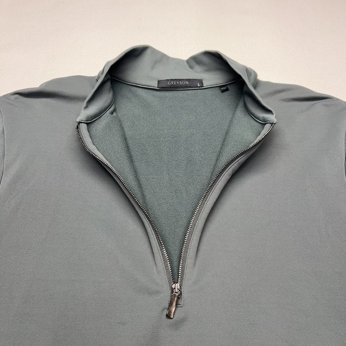 Japanese Brand Greyson 1/4 Zip Sweater Green Toyota Logo Golf Active Car Size US L / EU 52-54 / 3 - 9 Thumbnail
