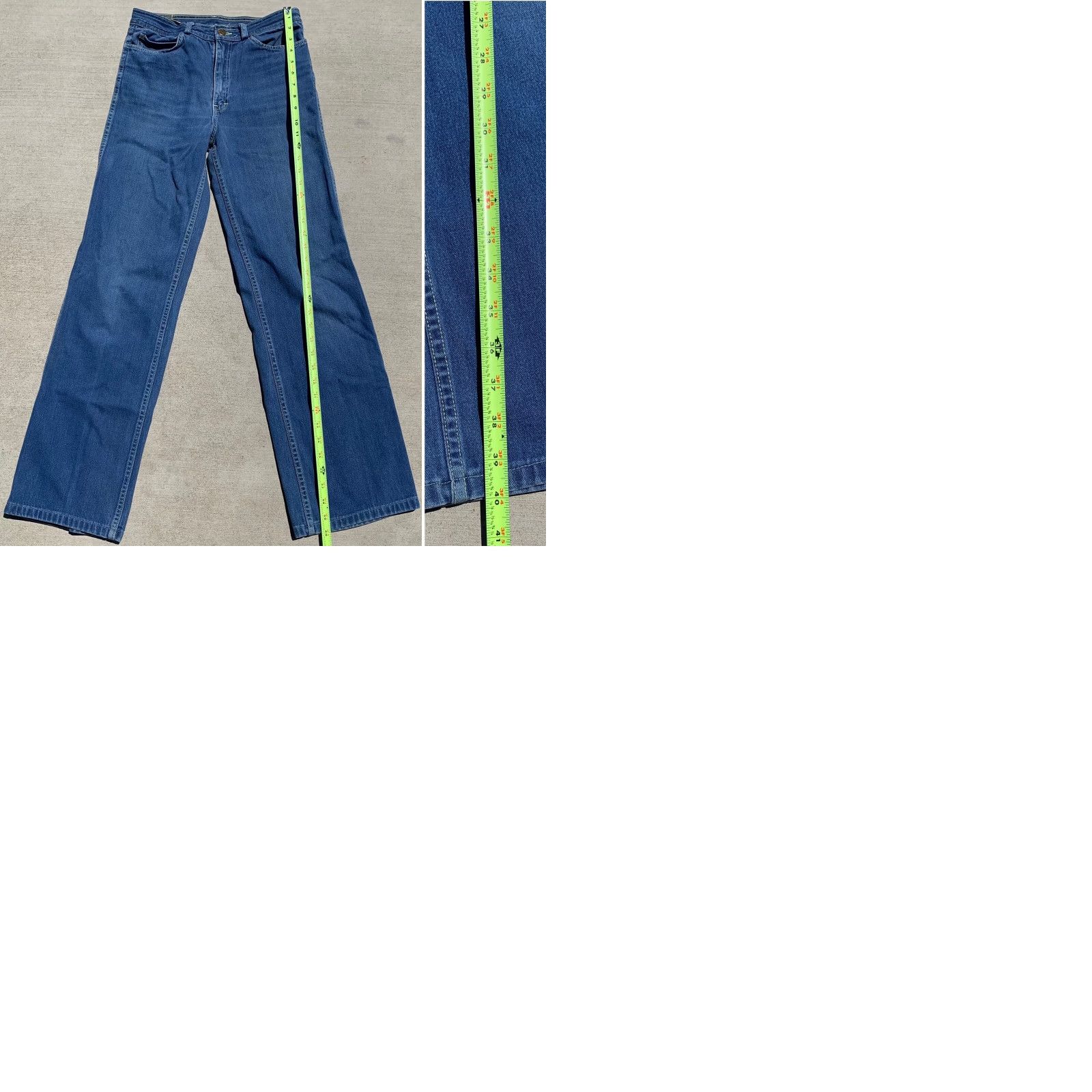 Vintage VINTAGE Zeppelin Jeans 31 X 37 28” Waist 30 1/2” Inseam Denim Blue 1970s 1970s Casual Mens Girls Boys Size 24" / US 00 / IT 34 - 9 Thumbnail