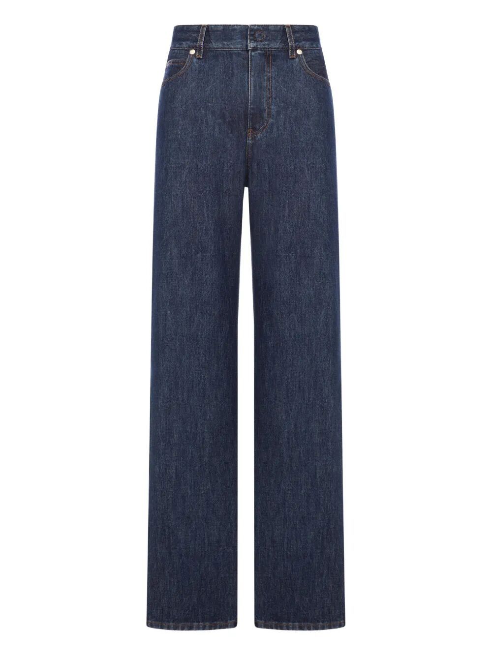 High-Waisted And Straight Leg Five-Pocket Jeans, Women's (Size 30)