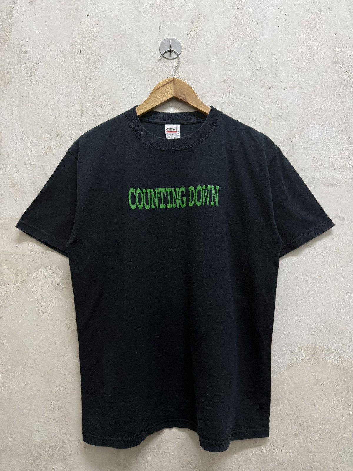 2000s “Counting Down” Creepy Spell Out Wording Tee