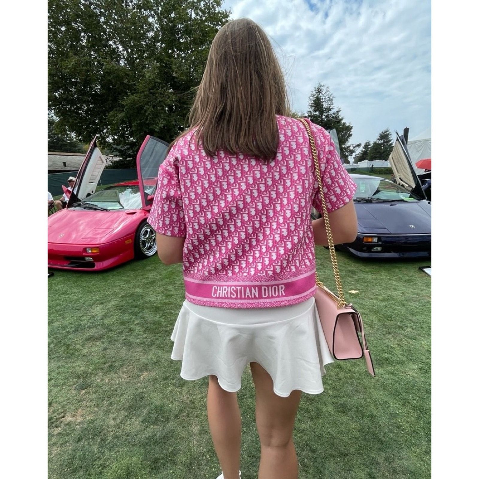 Dior Dior Jacquard Oblique Logo Pink White Short Sleeve Shirt 34 Size XS / US 0-2 / IT 36-38 - 16 Thumbnail