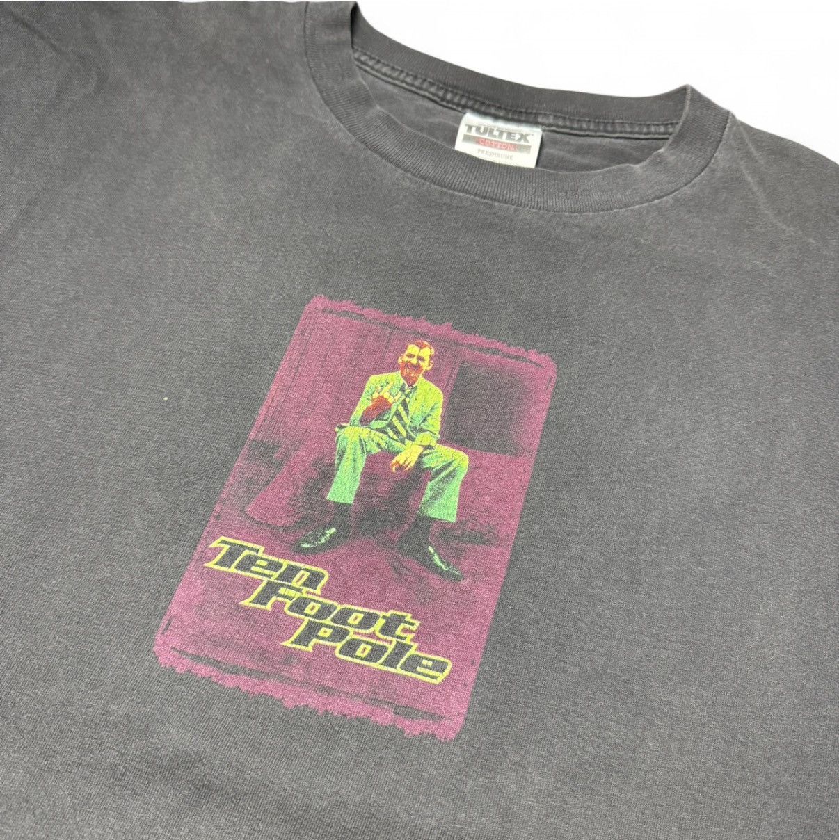 Tultex 90s Ten Foot Pole “Latex Is My Business” Promo Band Tee Size US XL / EU 56 / 4 - 3 Thumbnail