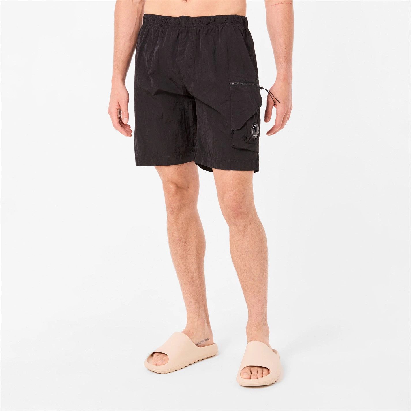 C.P. Company o1g2r1mq0426 Chrome Lens Swim Shorts in Black Size US 28 / EU 44 - 3 Thumbnail