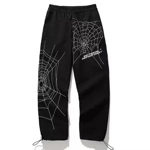 Jean Nylon Spider Web Embroidered Pants Size US 30 / EU 46 - 4 Thumbnail