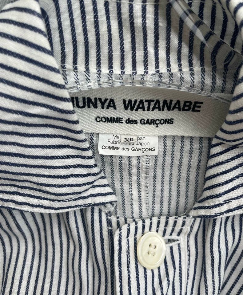 Comme des Garcons Comme Des Garcons Junya Watanabe Blue and White Stripe Nav Size XS / US 0-2 / IT 36-38 - 8 Thumbnail