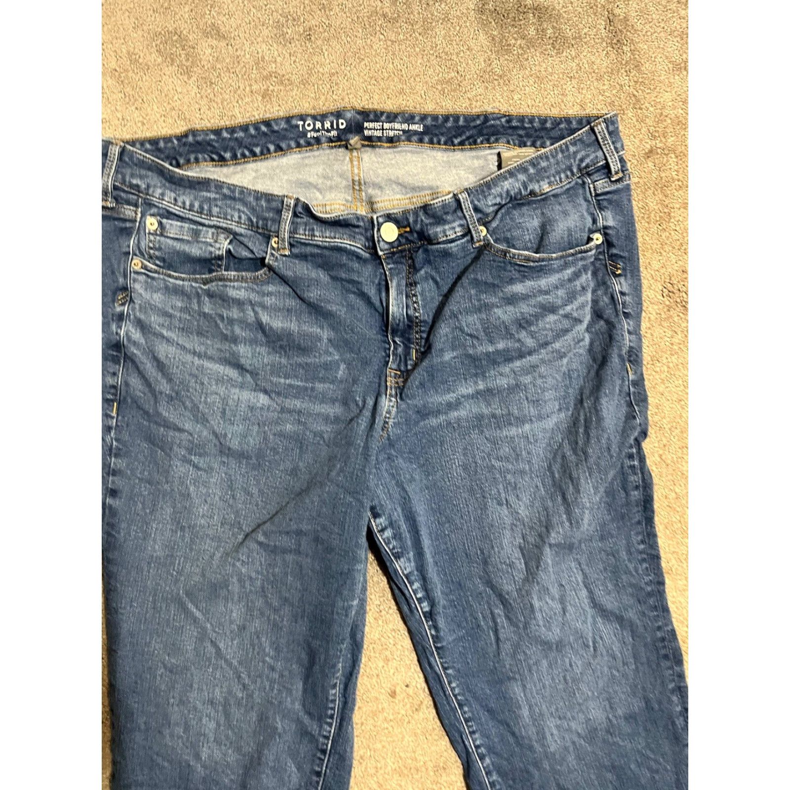 Torrid VINTAGE Torrid Boyfriend Jeans Woman Blue 24S Stretch Size 24 Size 42" / US 20 - 2 Thumbnail