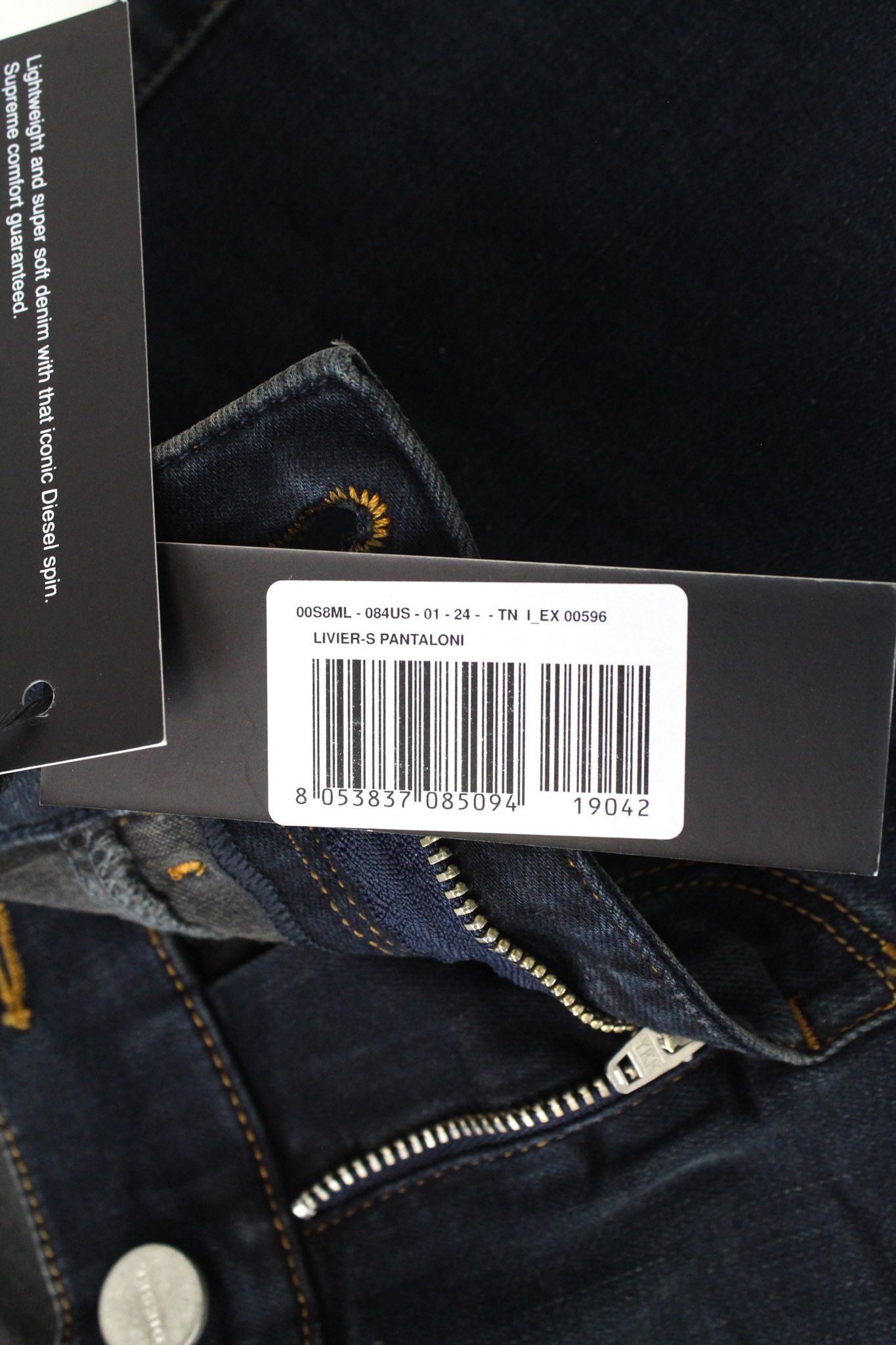 Diesel LIVIER-S 084US W24 Blue Jegging Jeans 70471 Size 24" / US 00 / IT 34 - 6 Thumbnail