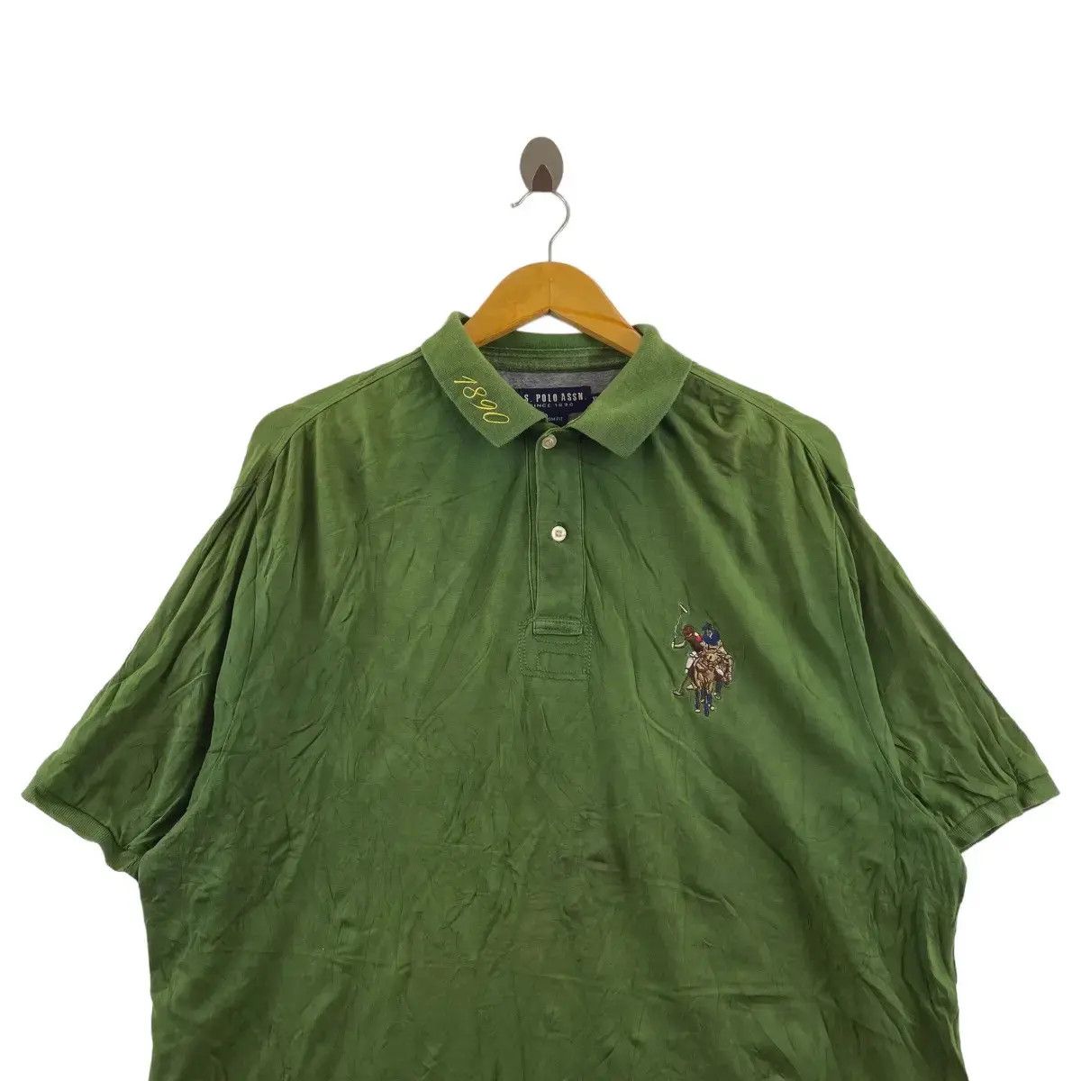 U.S. Polo Assn. Vintage US POLO ASSOCIATION Embroidered Pony Baggy Polo Size US XL / EU 56 / 4 - 3 Thumbnail