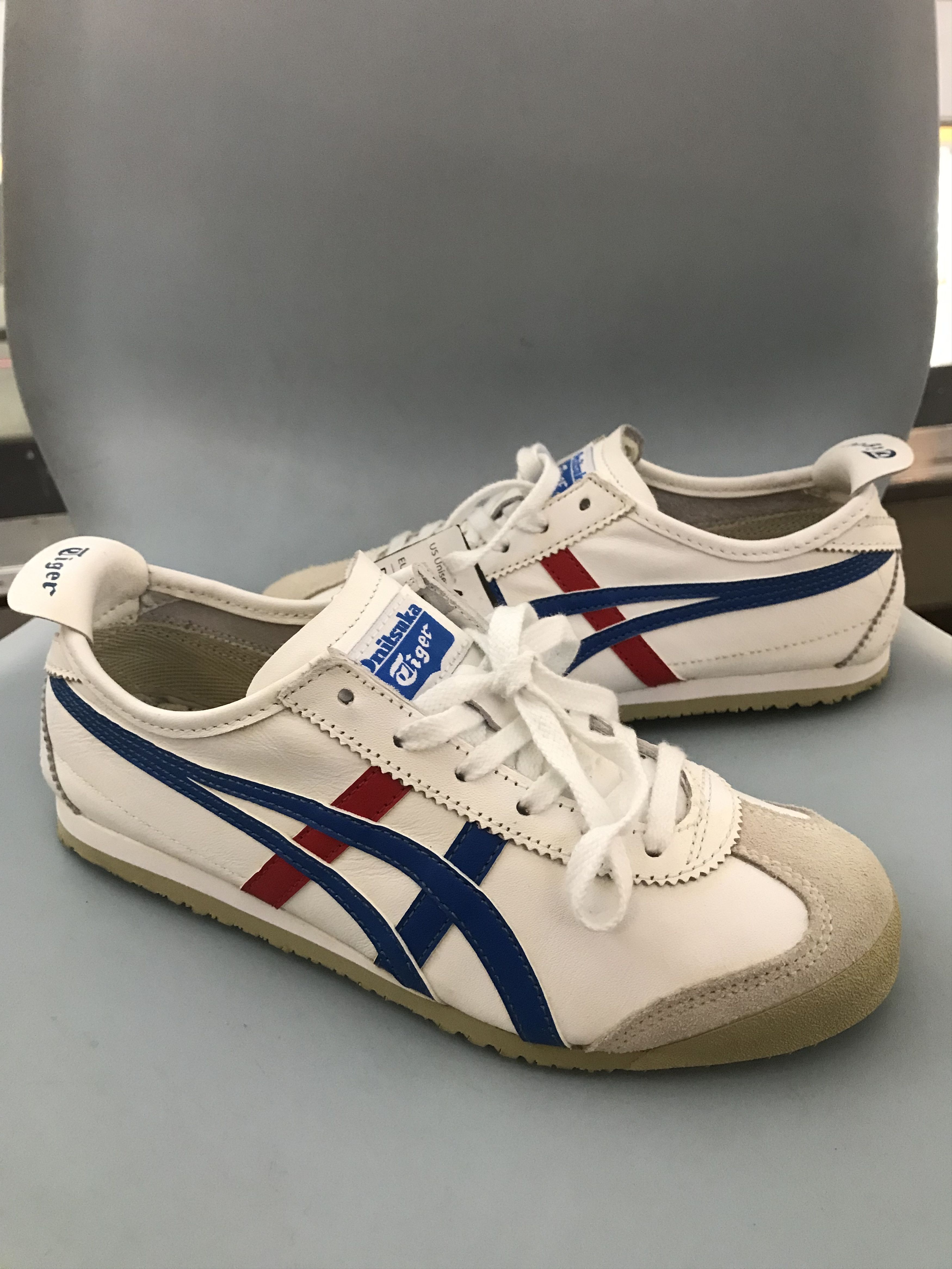 Onitsuka Tiger Onitsuka Tiger MEXICO 66 White Blue French Stripe Size US 5 / EU 37 - 10 Thumbnail