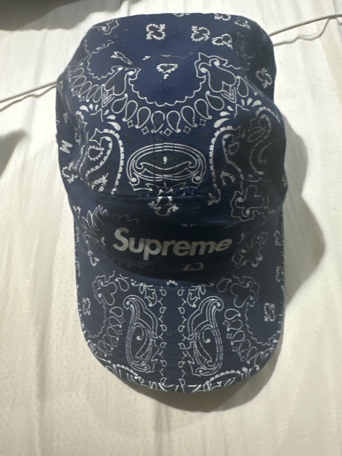 Supreme Supreme SS21 Bandana Band Camp Paisley 5-Panel Navy Hat Size ONE SIZE - 3 Thumbnail