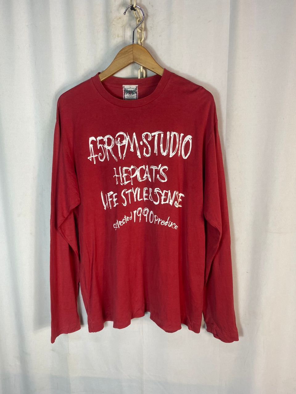 45rpm × Japanese Brand The 45rpm studio printed long sleeve tshirt Size US XL / EU 56 / 4 - 11 Thumbnail