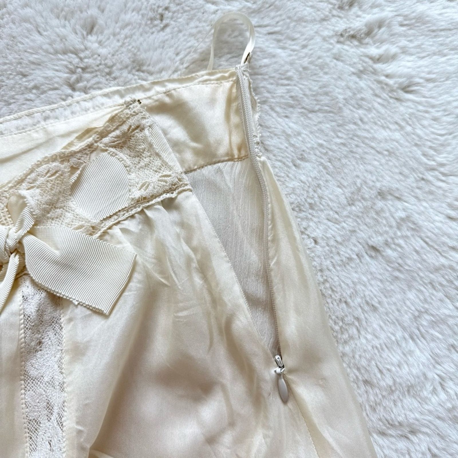 LoveShackFancy NEW!!!! LoveShackFancy ivory skirt size 8 US Size 30" / US 8 / IT 44 - 10 Thumbnail