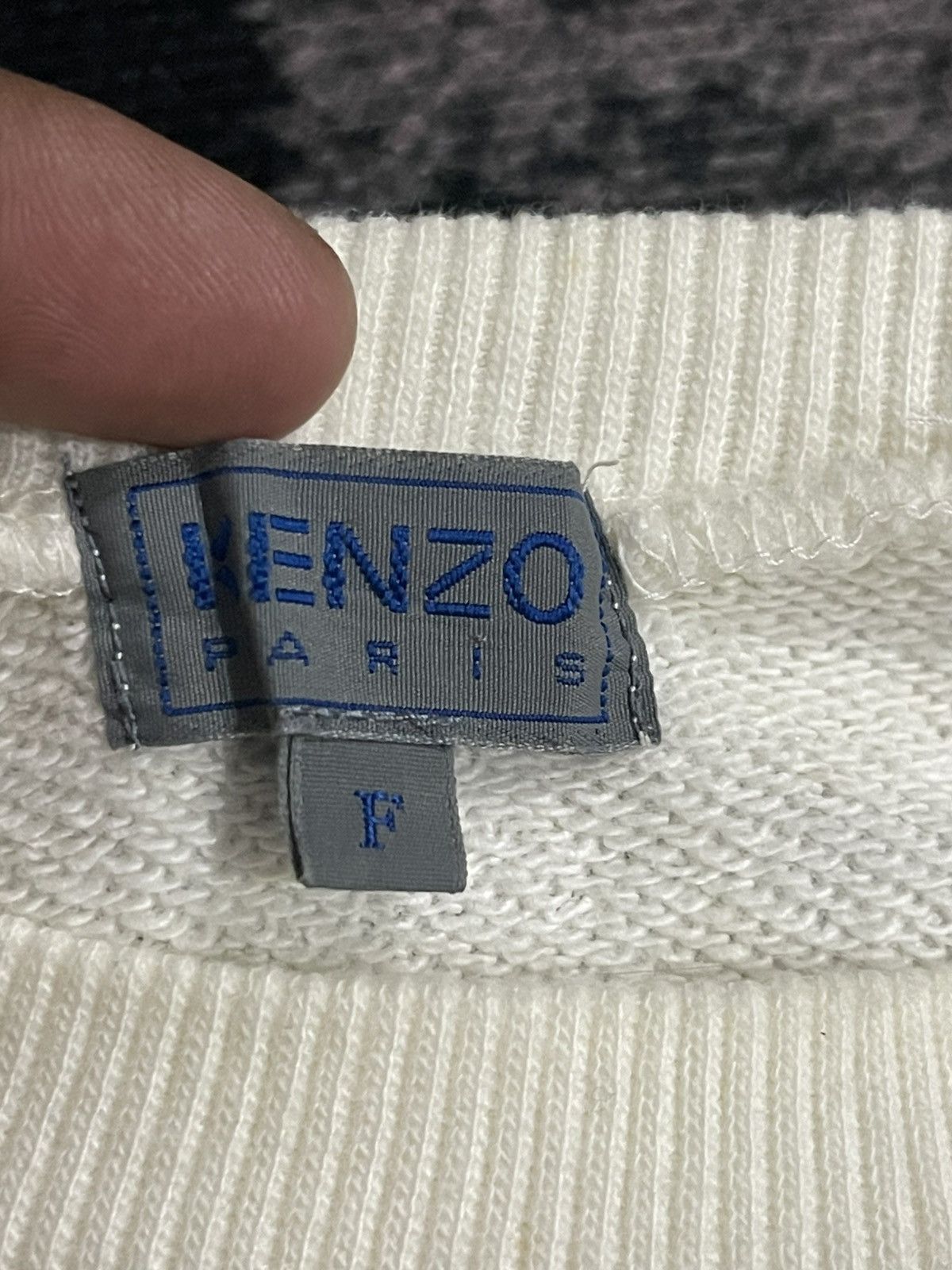 Kenzo × Vintage Vintage Kenzo Paris Big Logo Sweatshirt Size US L / EU 52-54 / 3 - 9 Thumbnail
